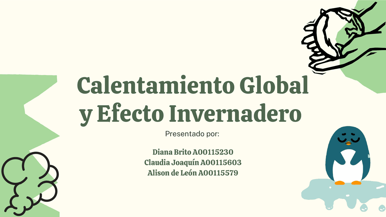 Calentamiento global | Diapositivas de Gestión Ambiental | Docsity