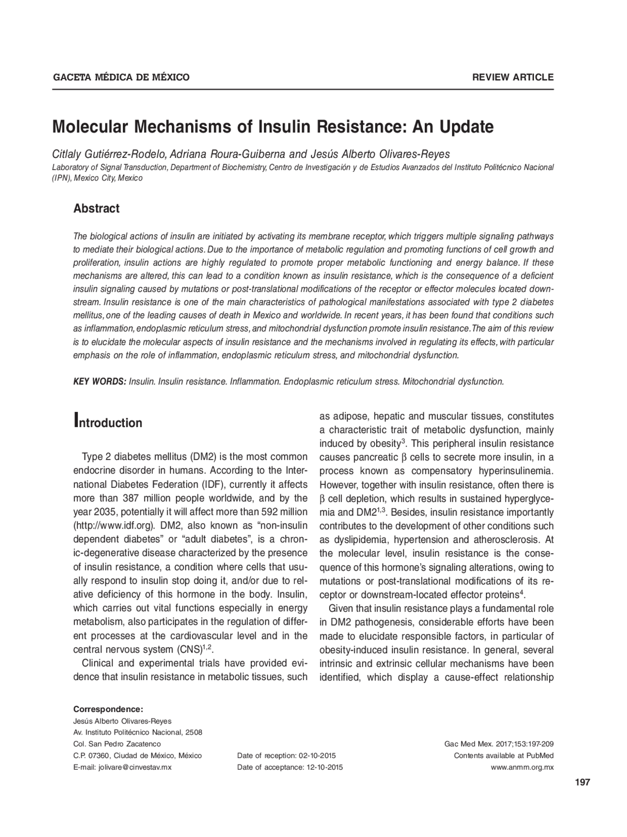 Molecular Mechanisms of Insulin Resistance - Prof. Gomez | Esquemas y ...