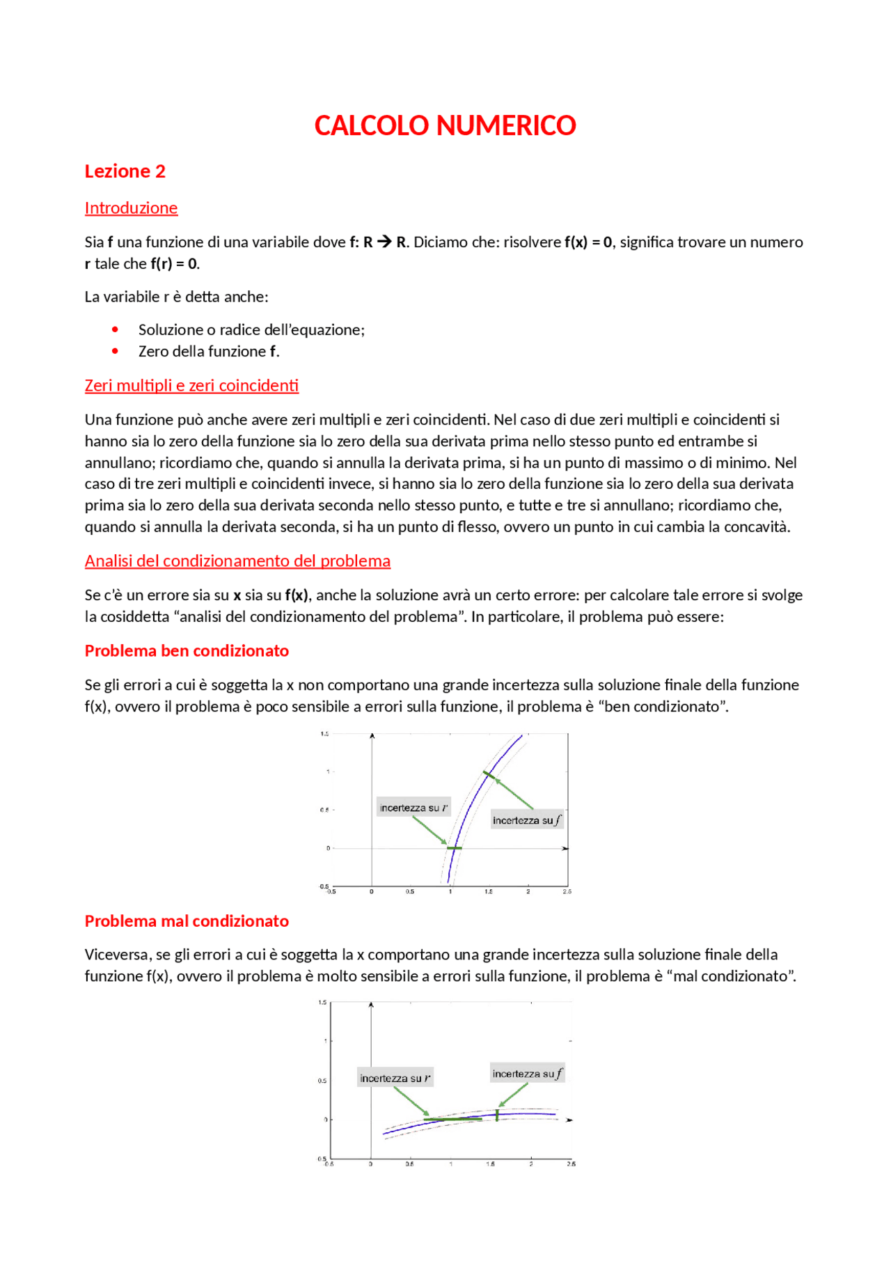 Calcolo Numerico Lezione 10 Metodo Del Gradiente Metodo Rich Staz
