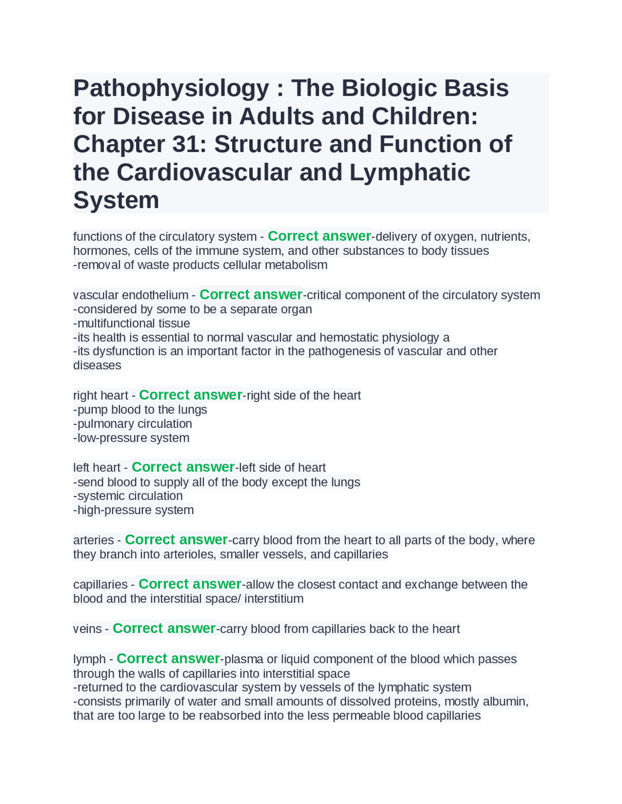 Pathophysiology : The Biologic Basis for Disease in Adults and Children ...