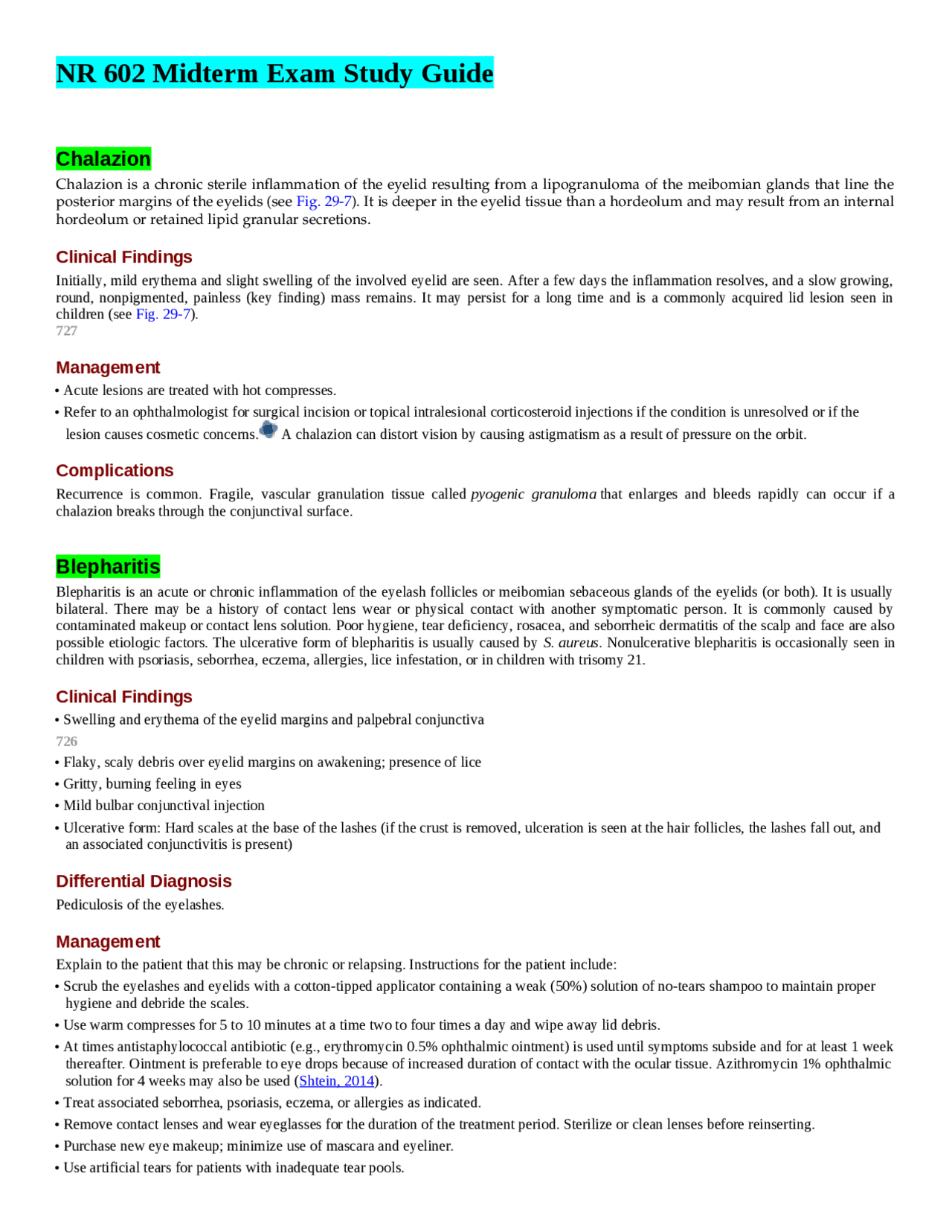 NR 602 Midterm Exam Study Guide (V4)(LATEST, 2024) : Chamberlain ...