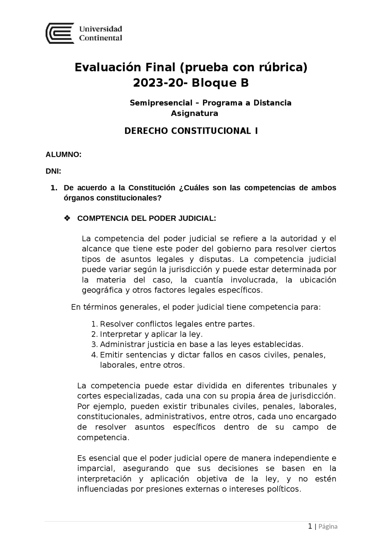 EXAMEN FINAL DERECHO CONSTITUCIONAL | Exámenes selectividad de Derecho ...