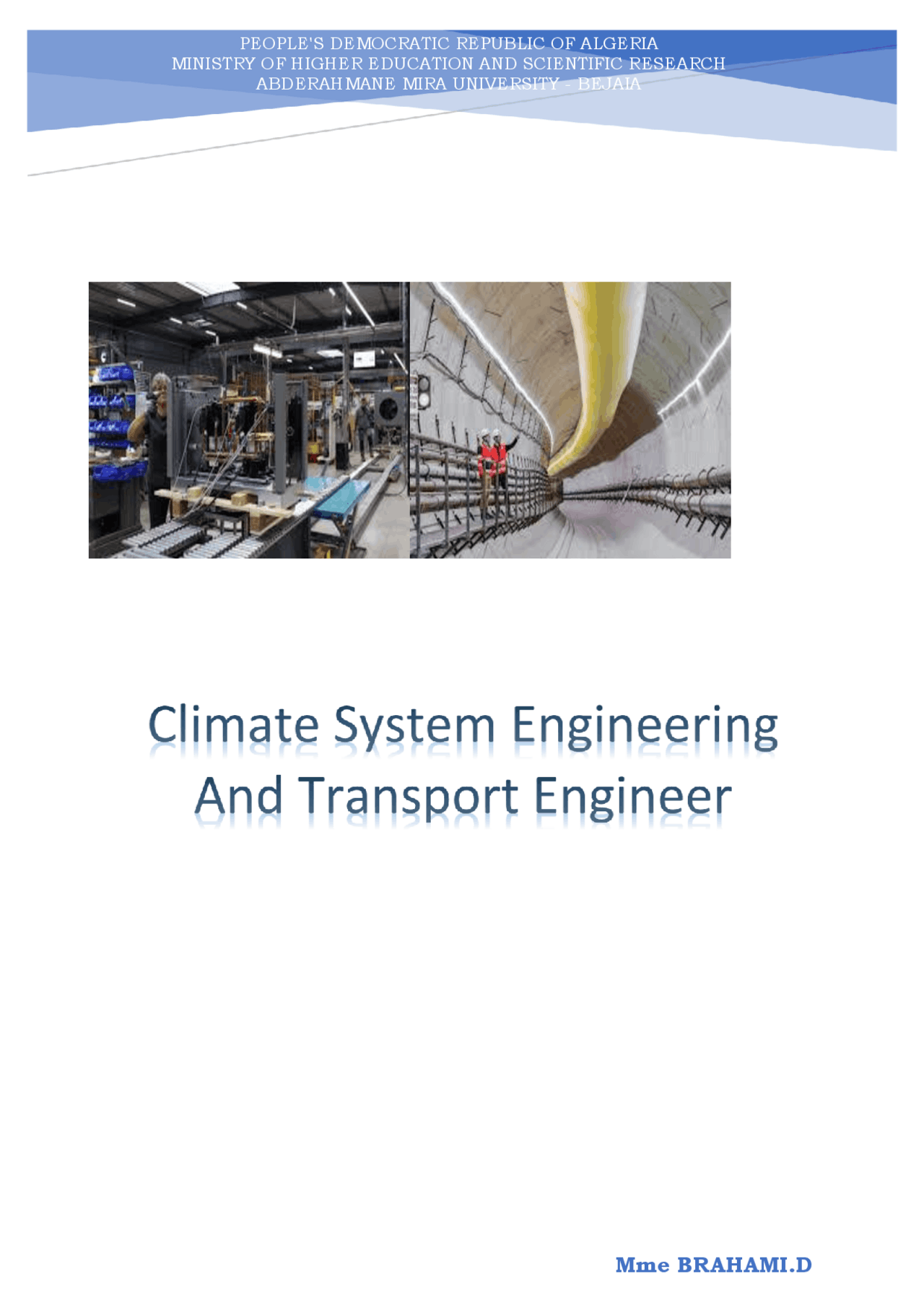 Climate and Transportation Engineering for a Sustainable Future | Study ...