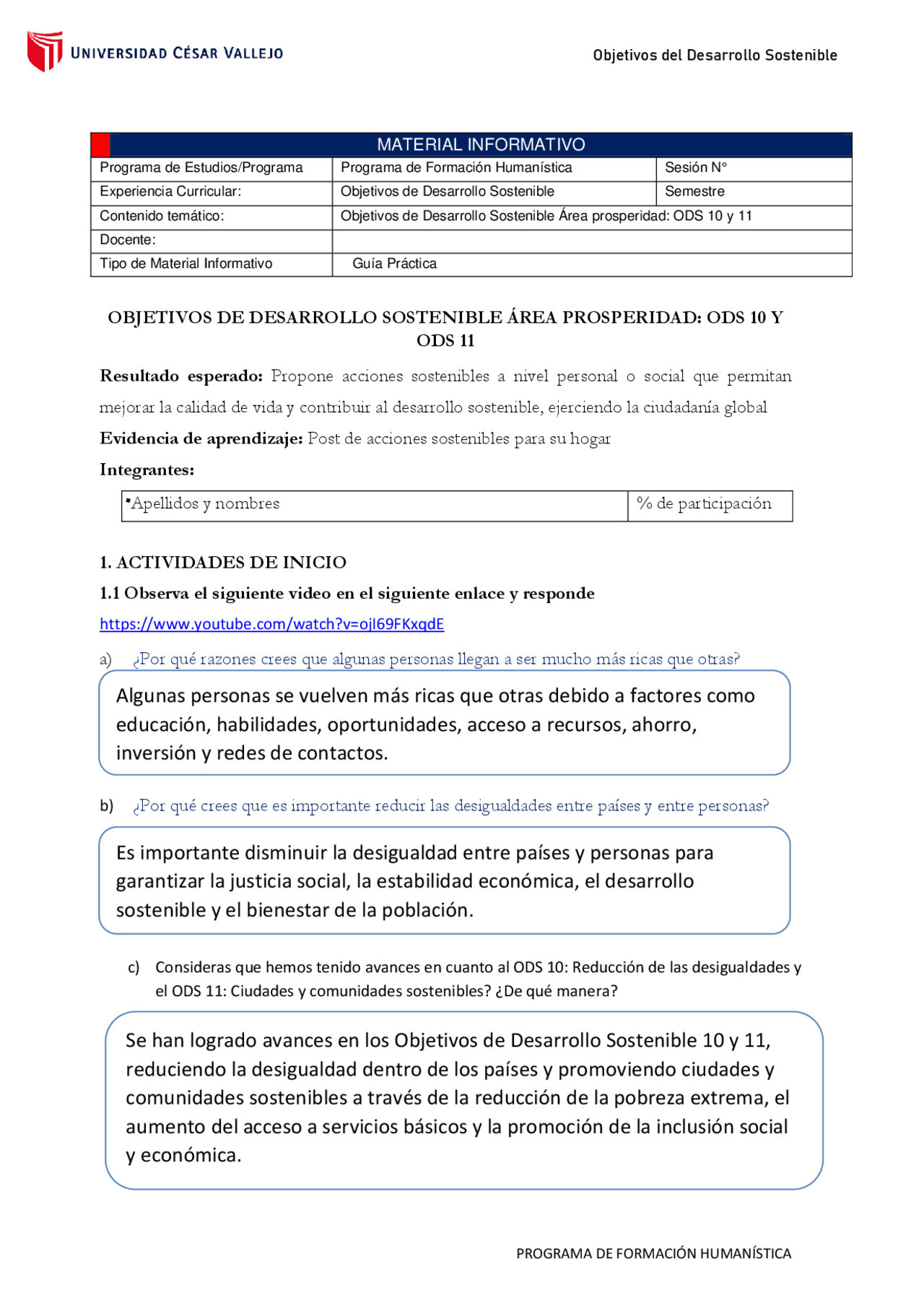 ODS - GUIA 11 - apuntes semana 11 | Apuntes de Desarrollo Sostenible ...