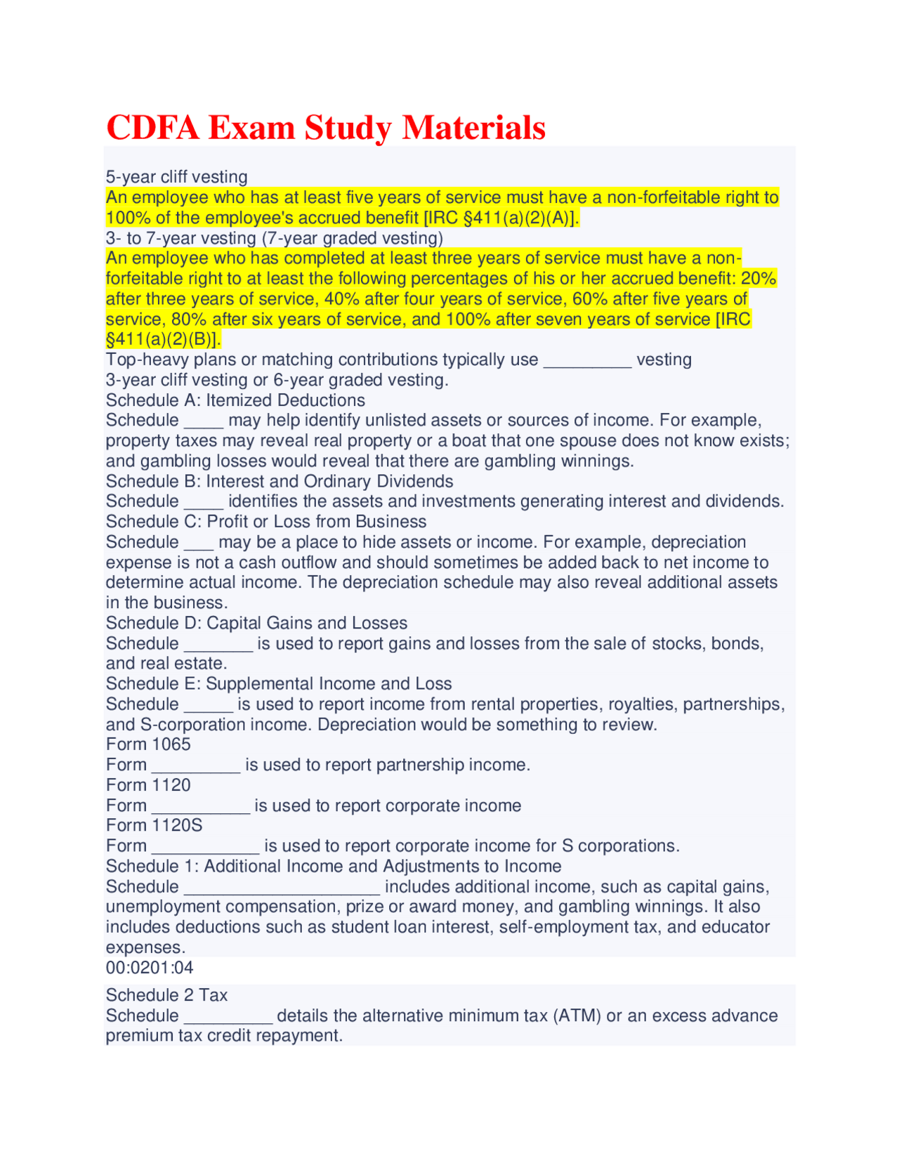 CDFA Exam Study Materials Questions and Answers! 100% CORRECT ANSWERS ...