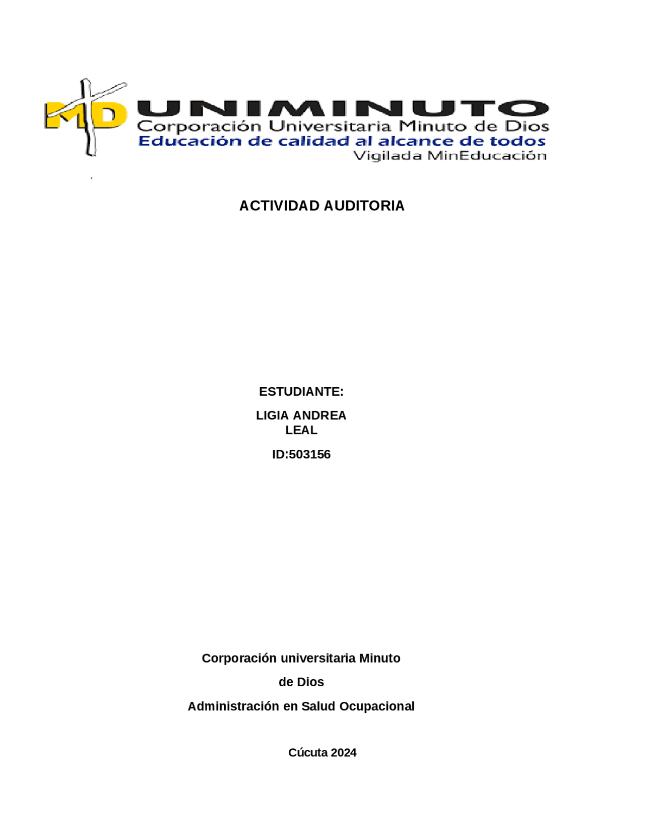 ACTIVIDAD FINAL AUDITORIA SISTEMAS INTEGRADOS DE GESTION | Monografías ...