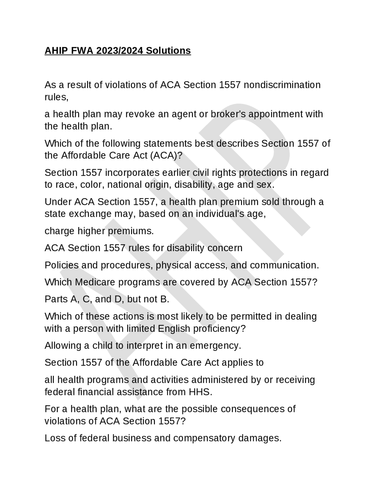 1557 Understanding Section 1557 of the Affordable Care Act | Exams Nursing ...