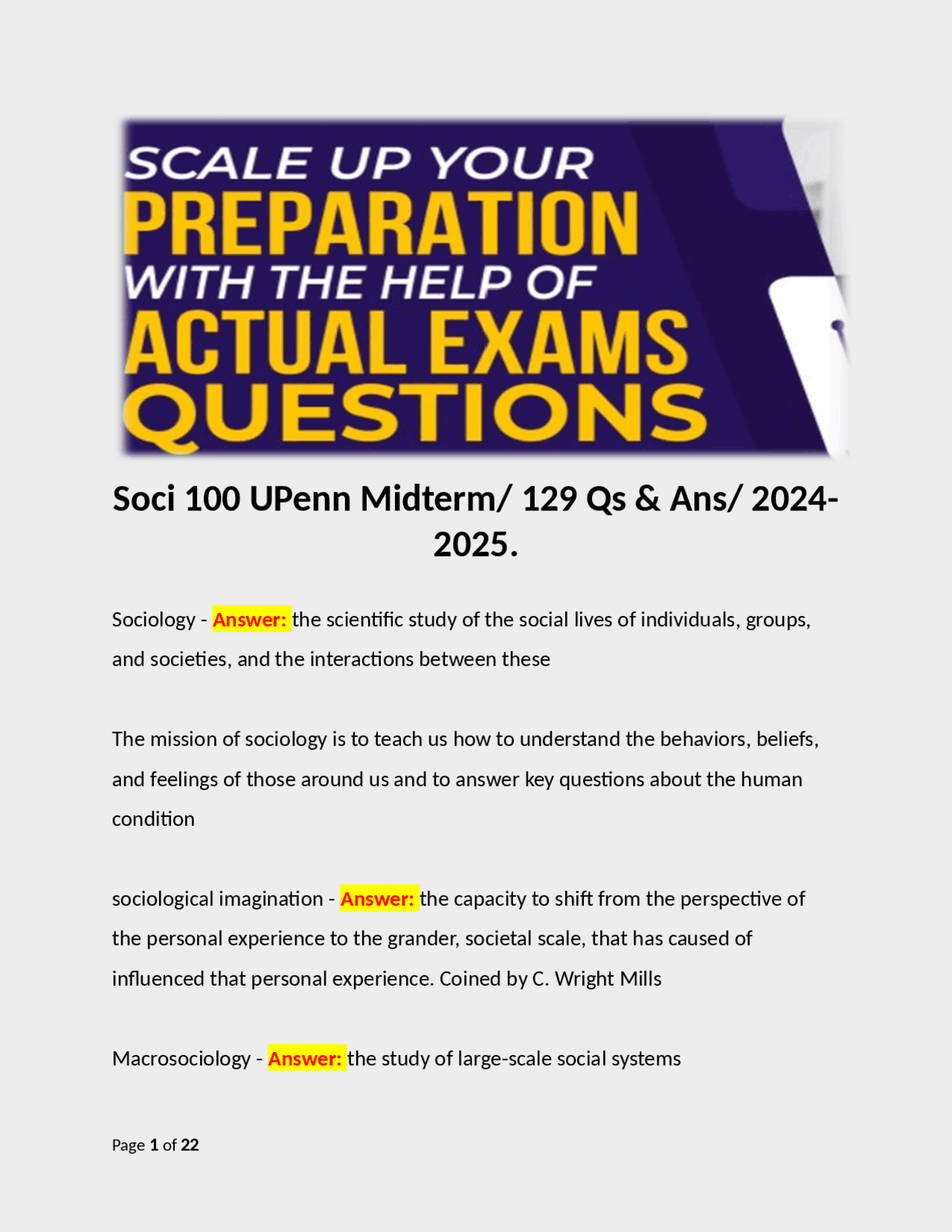 Introduction to Social Research Methods | Exams Sociology | Docsity