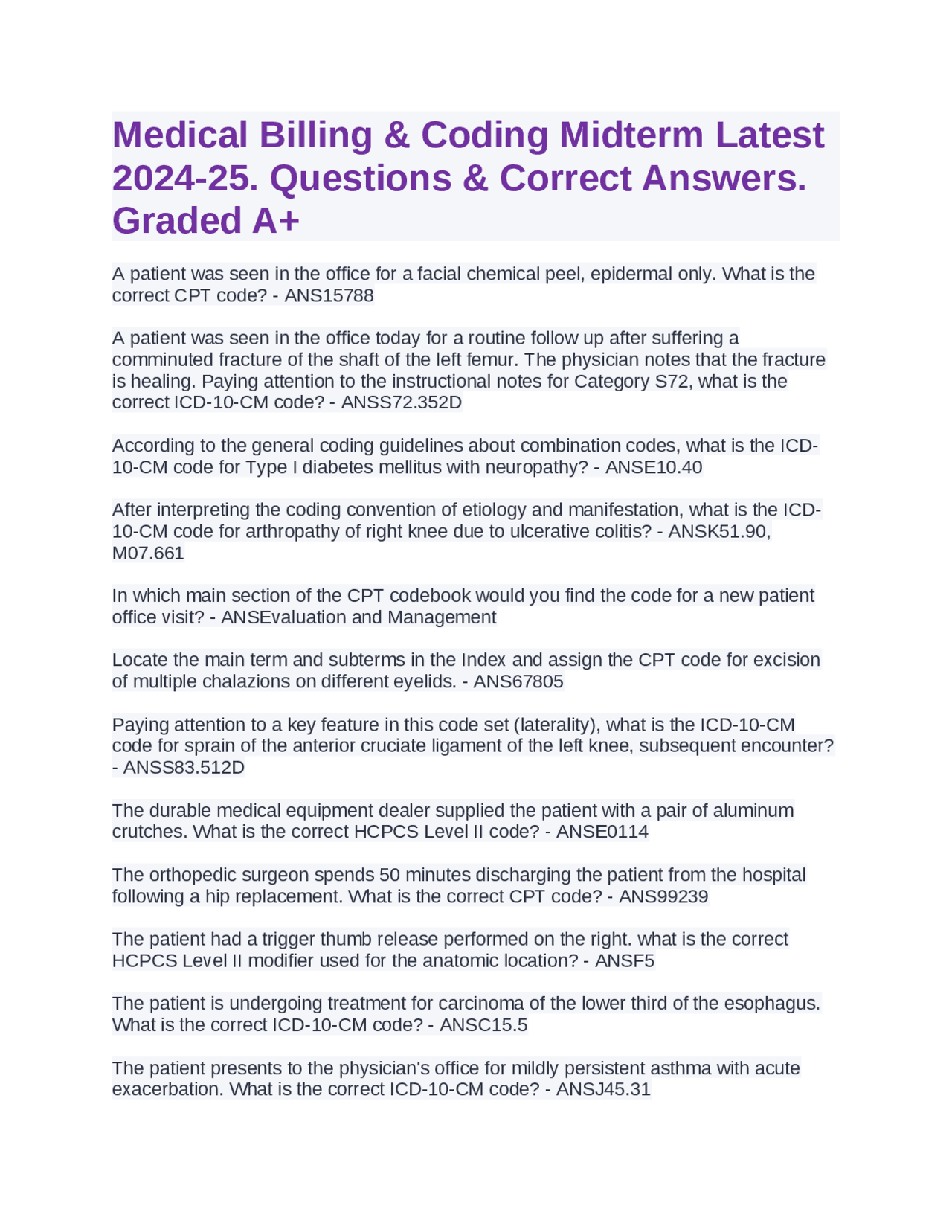 健康・医学 Answers to Everyday Questions Solved Question 1 Mr. Jones is a 52 year-old non-Hispanic