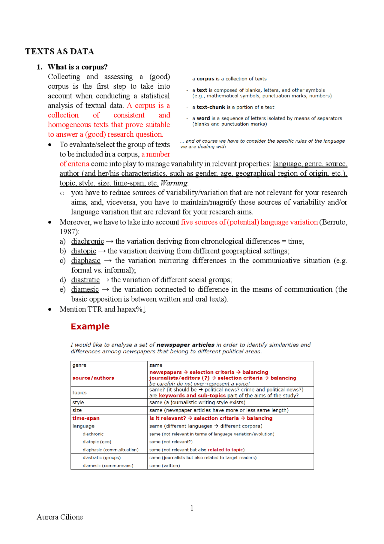 Corpus Analysis and Text Clustering: Exploring Textual Data - Prof ...