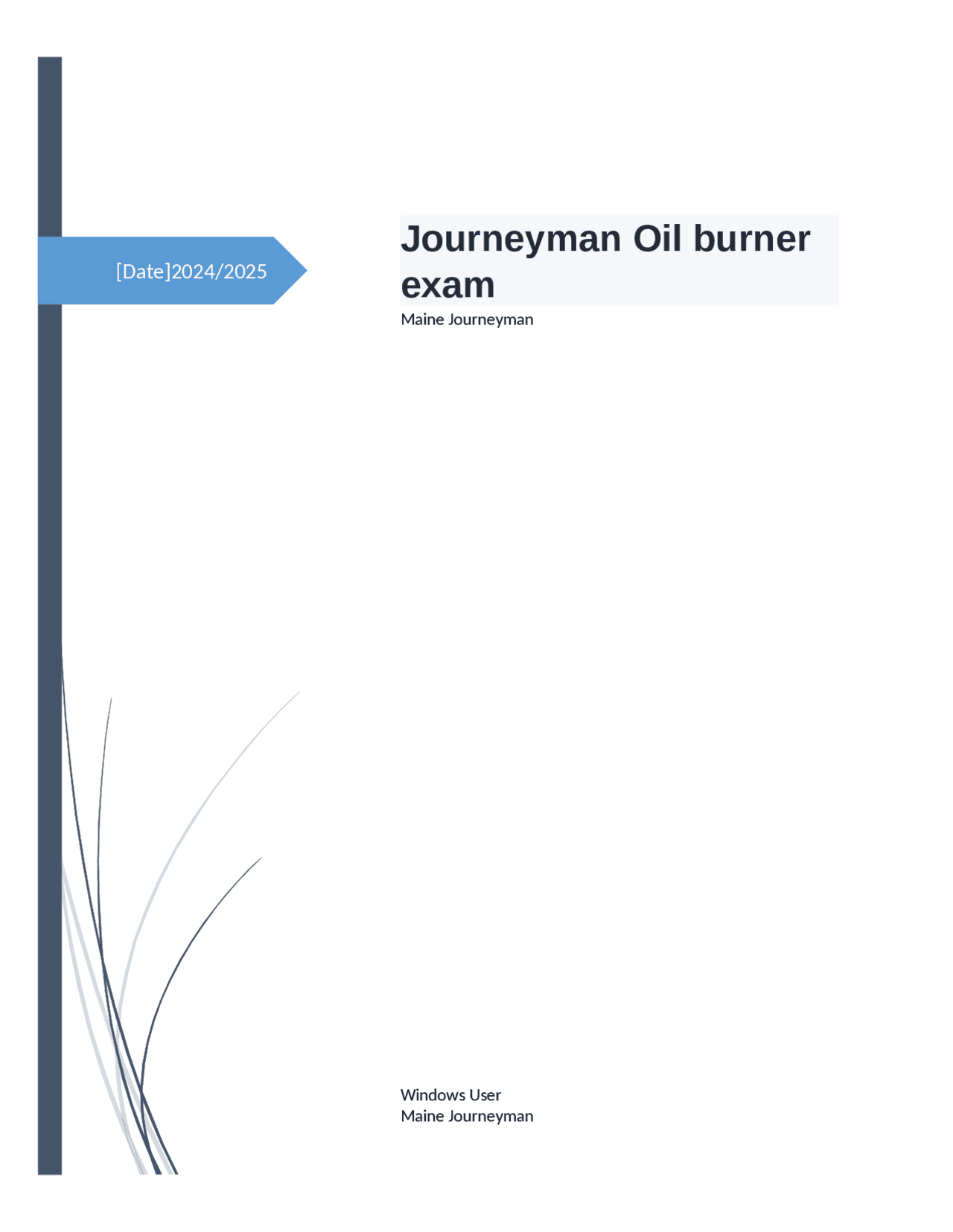 Journeyman Oil Burner Exam Questions and Answers Exams Nursing Docsity