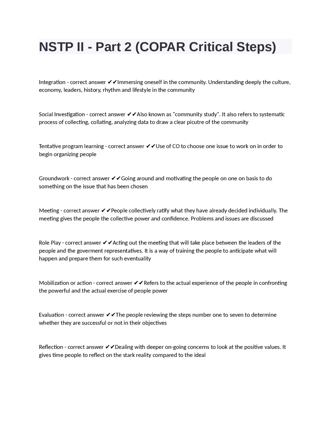 Community Organizing and Participatory Action Research (COPAR) Critical ...
