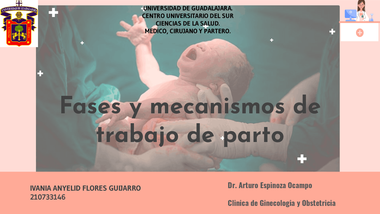 Fases y mecanismo de trabajo de parto | Diapositivas de Ginecología