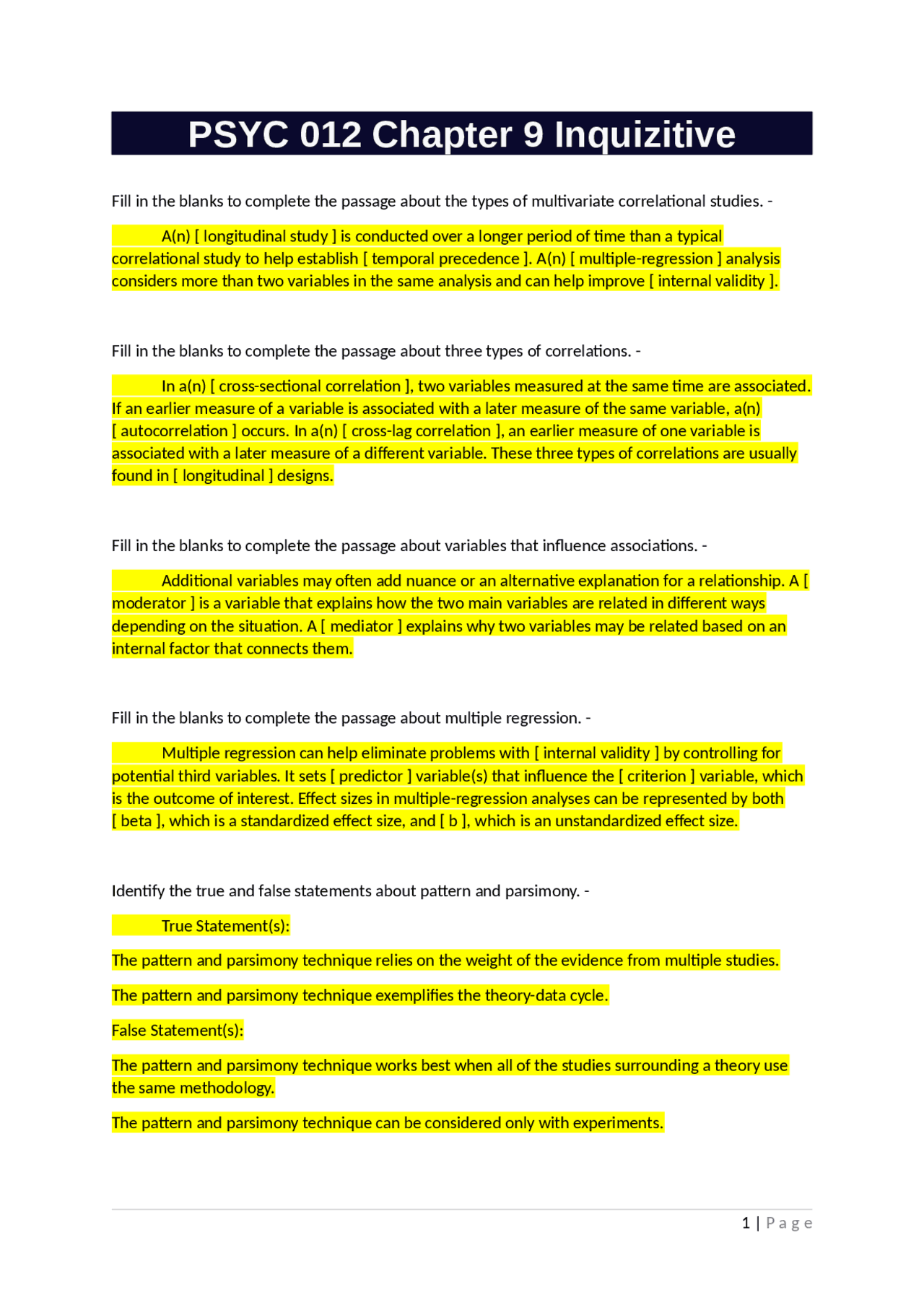 PSYC 012 Chapter 9 Inquizitive | Exams Research Methods in Psychology ...