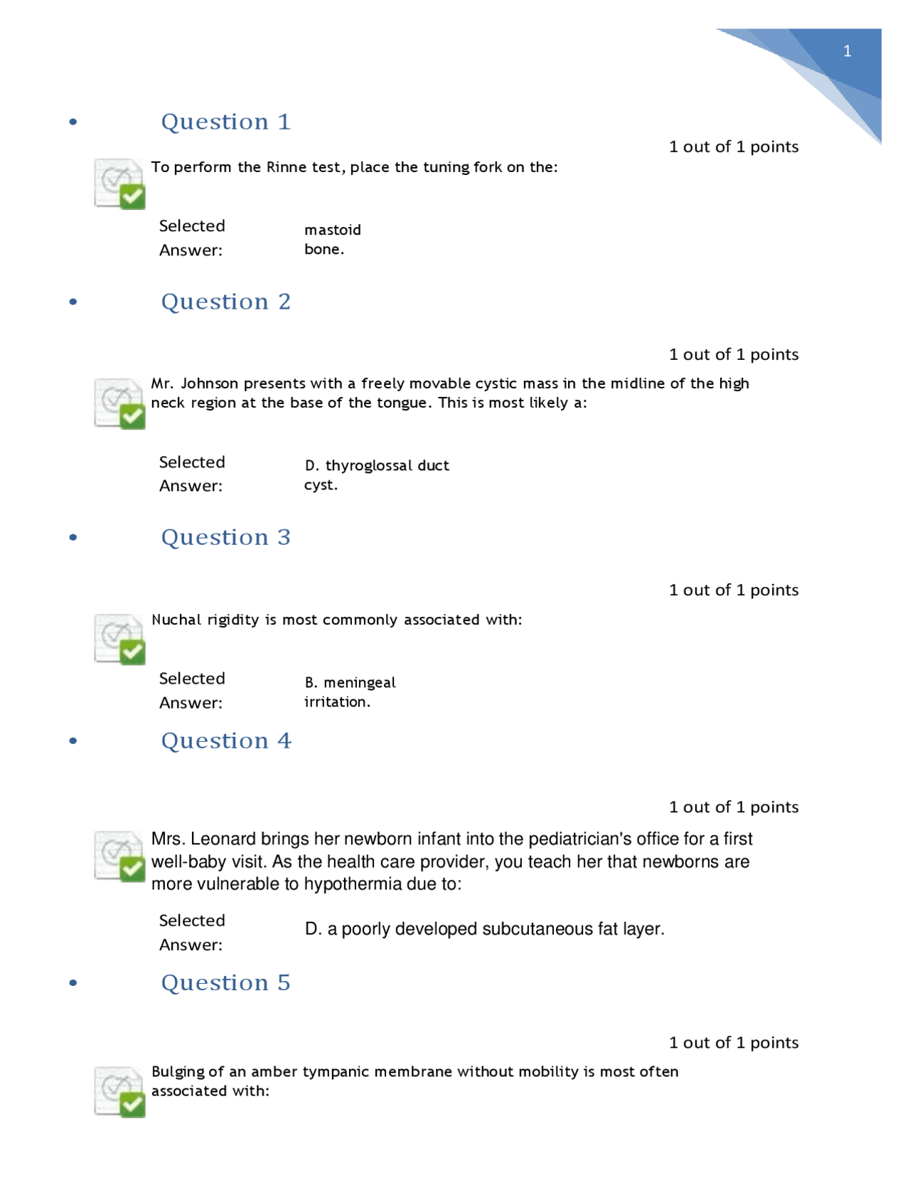 NURS 6512N Midterm Exam graded A(plus) questions with answers | Exams ...