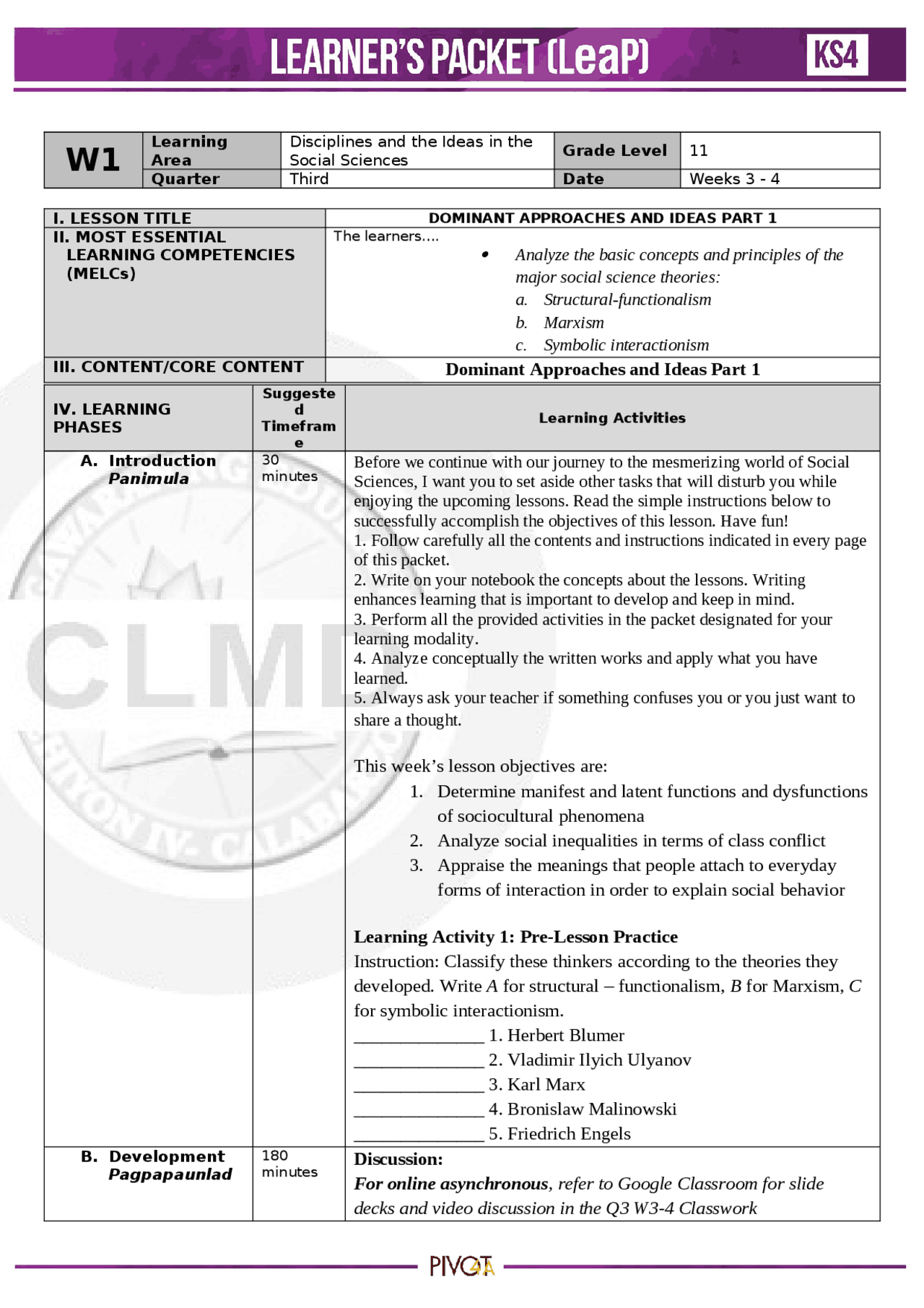 activity 2 Earth and life science | Study notes Earth science | Docsity