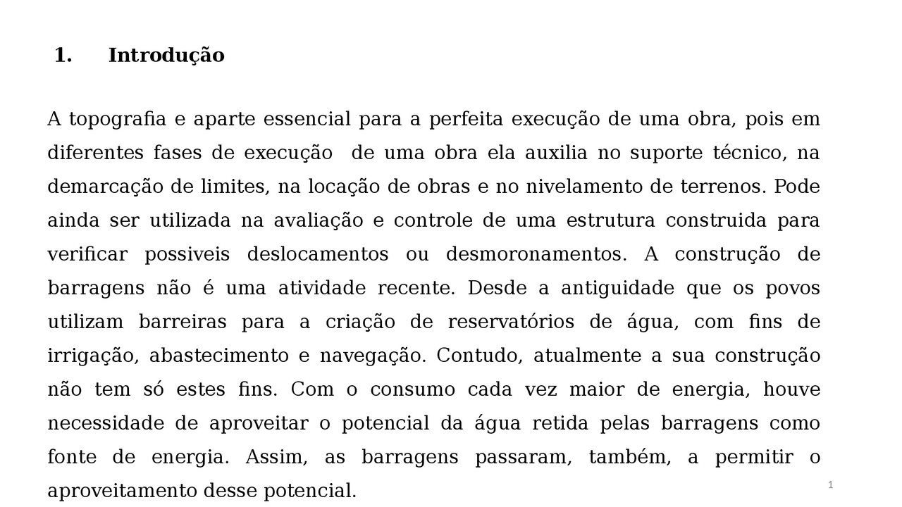 Aplicação da Topografia na Construção de Barragens Essays (high
