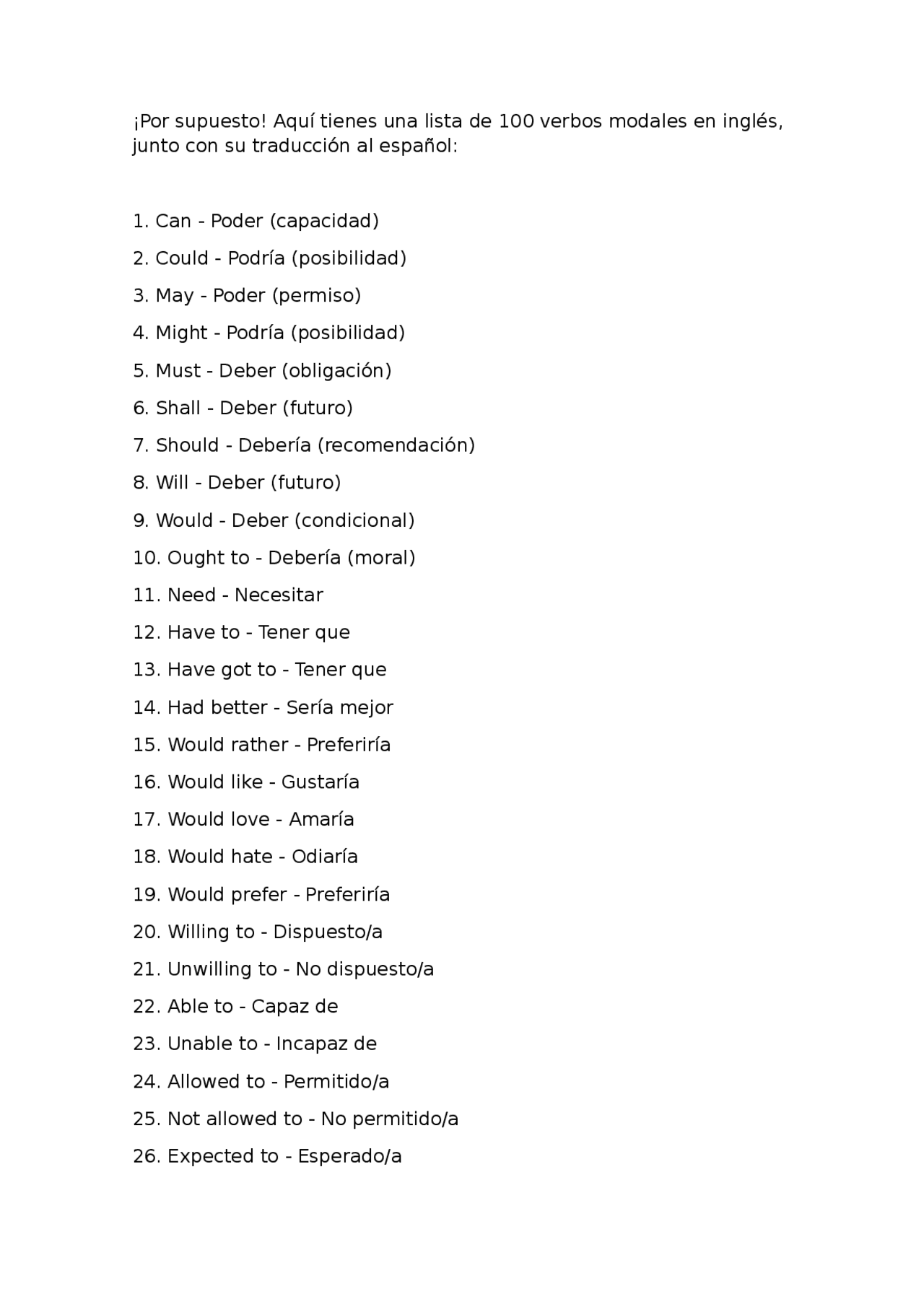 Los cien verbos más usados en inglés | Study notes English | Docsity