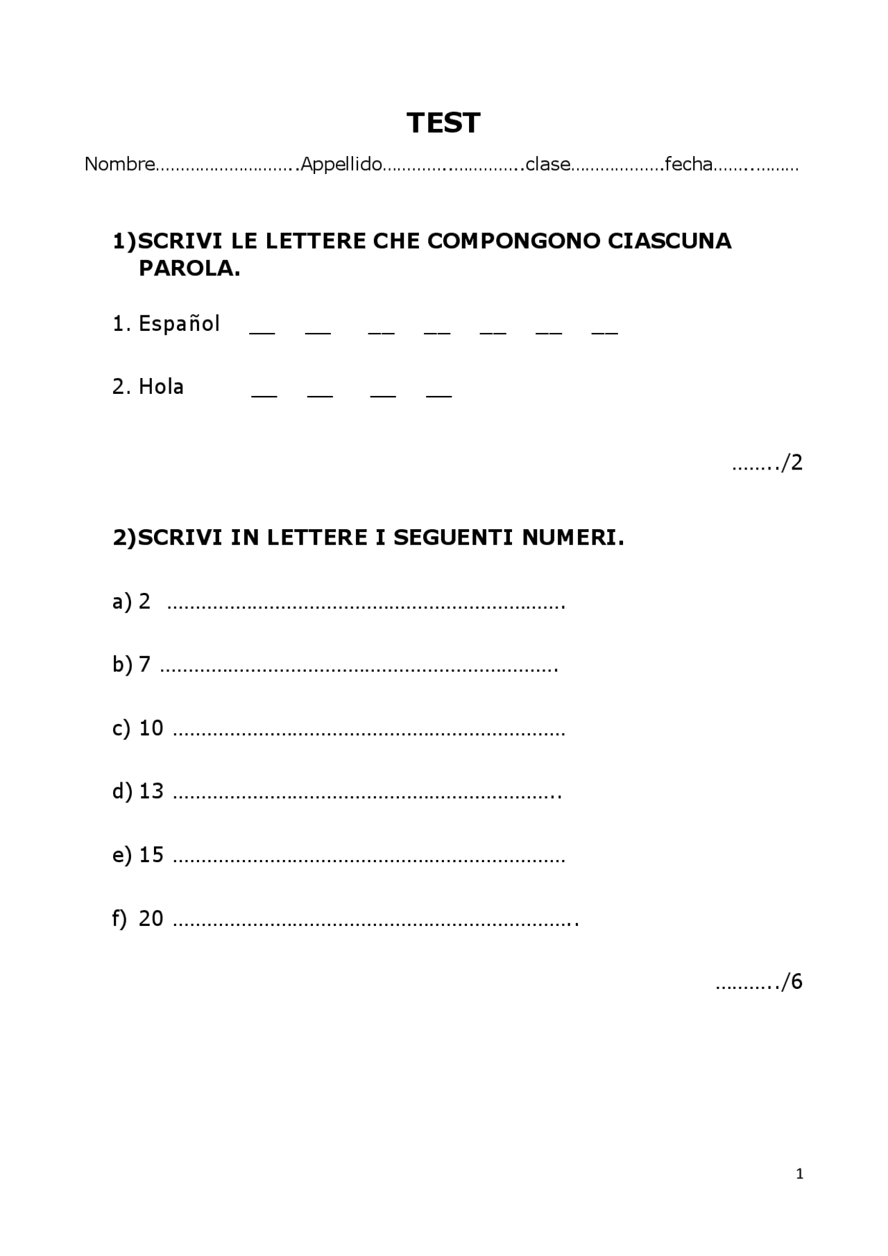 verifica sui segmenti prima media pdf