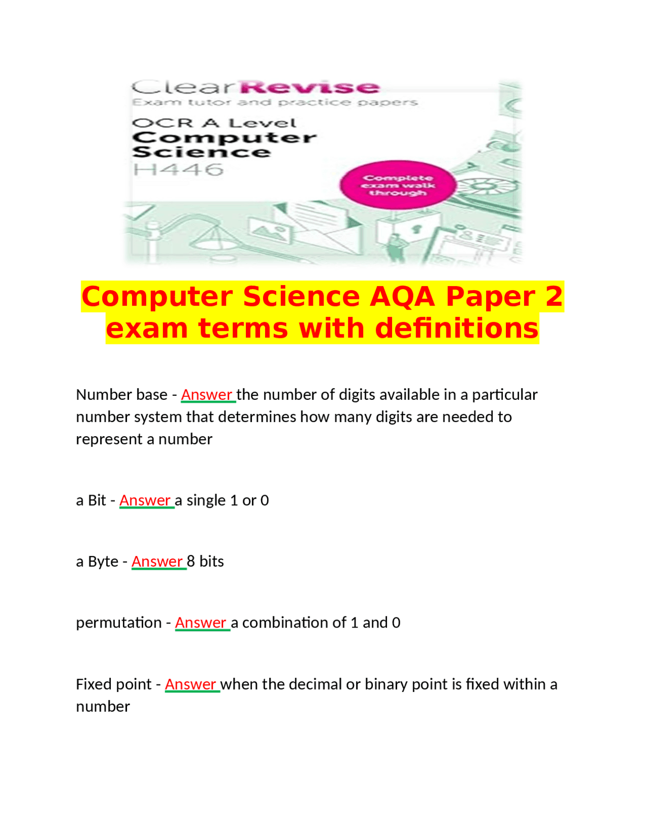 Computer Science Fundamentals: Data Structures, Algorithms, and ...