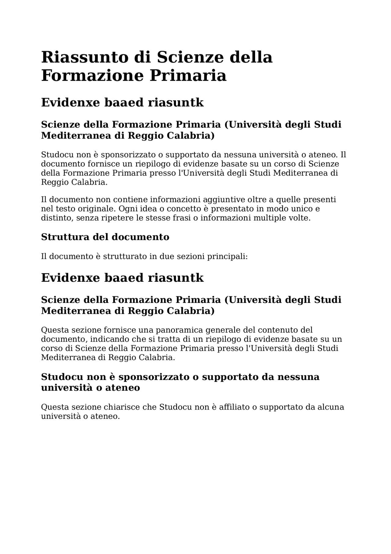 bando scienze della formazione primaria