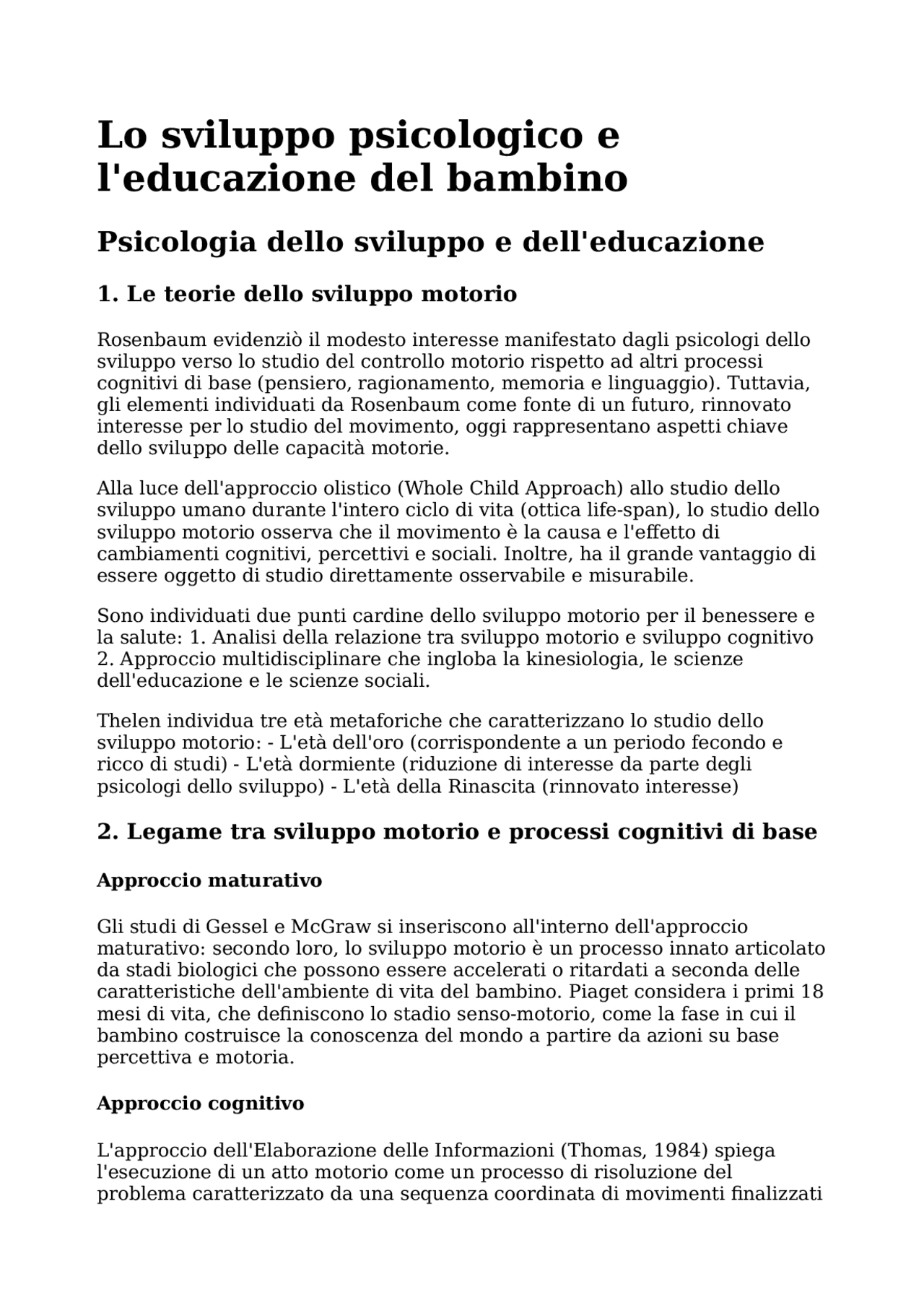 psicologia dello sviluppo e dell educazione
