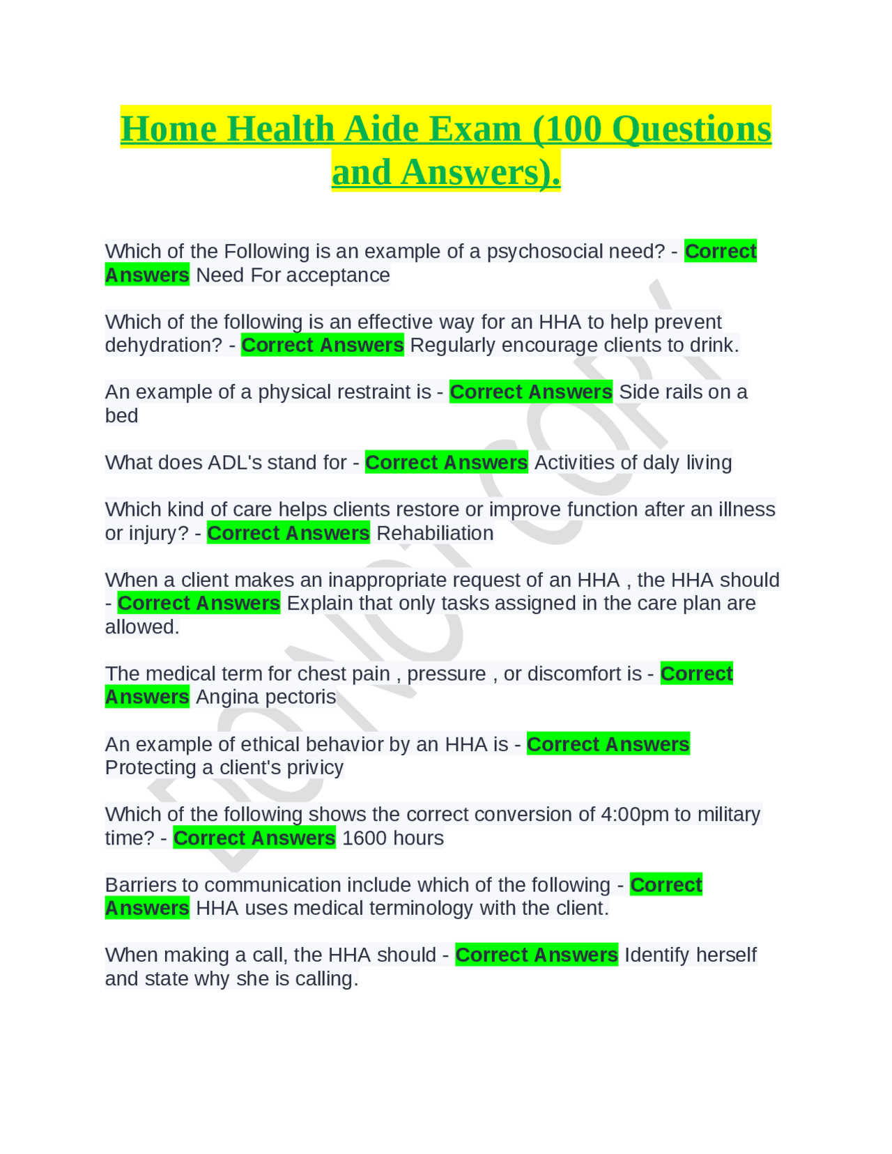 健康・医学 Answers to Everyday Questions 健康・医学 Answers to Everyday Questions 2025 ANCC 25