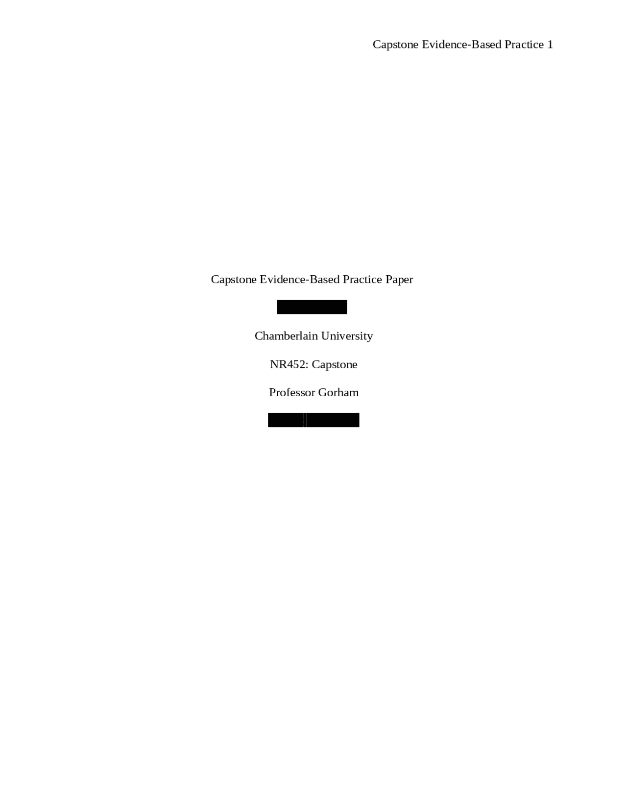 NR 452 Week 8 RUA Paper; Capstone Evidence-Based Practice Paper ...