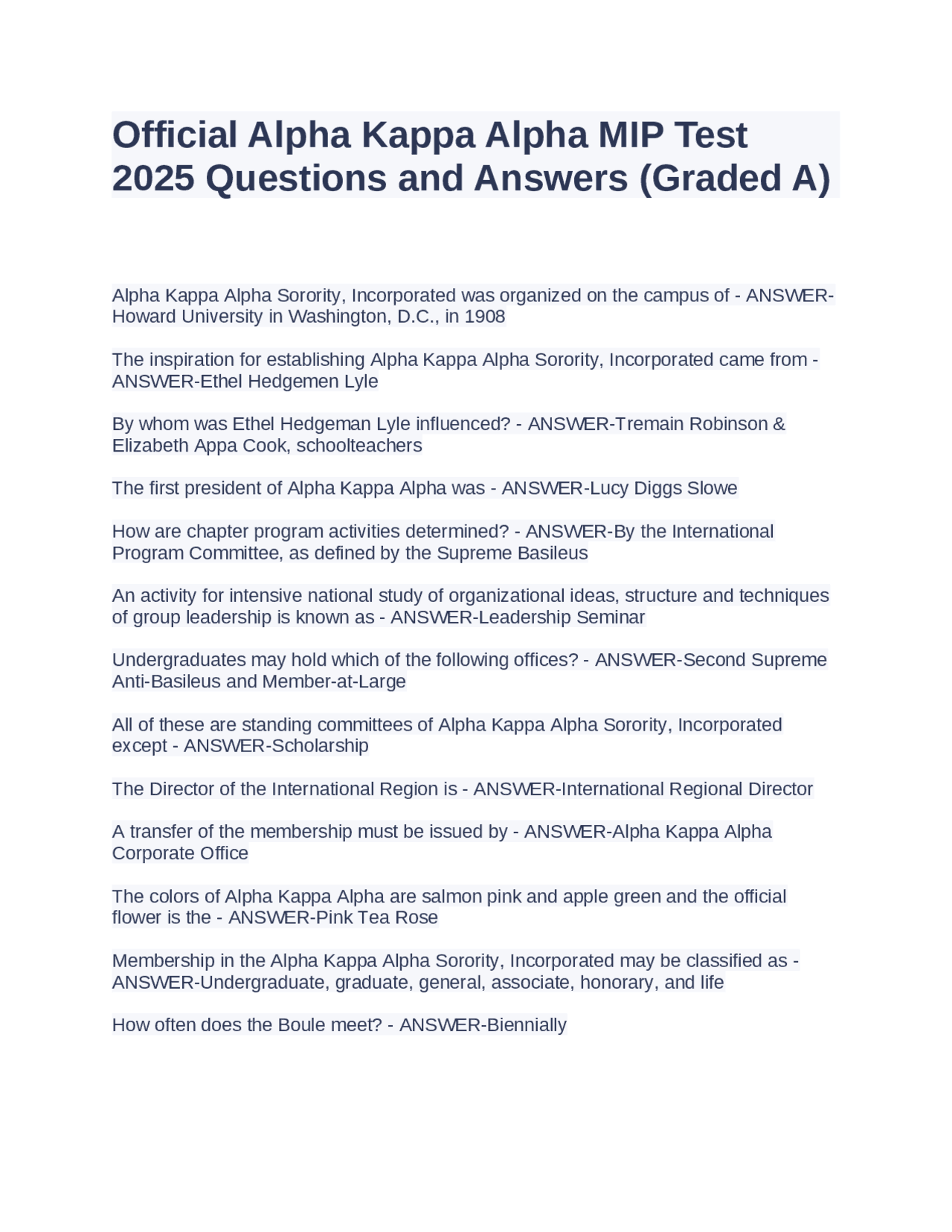 Alpha Kappa Alpha Sorority: History, Structure, and Activities | Exams ...