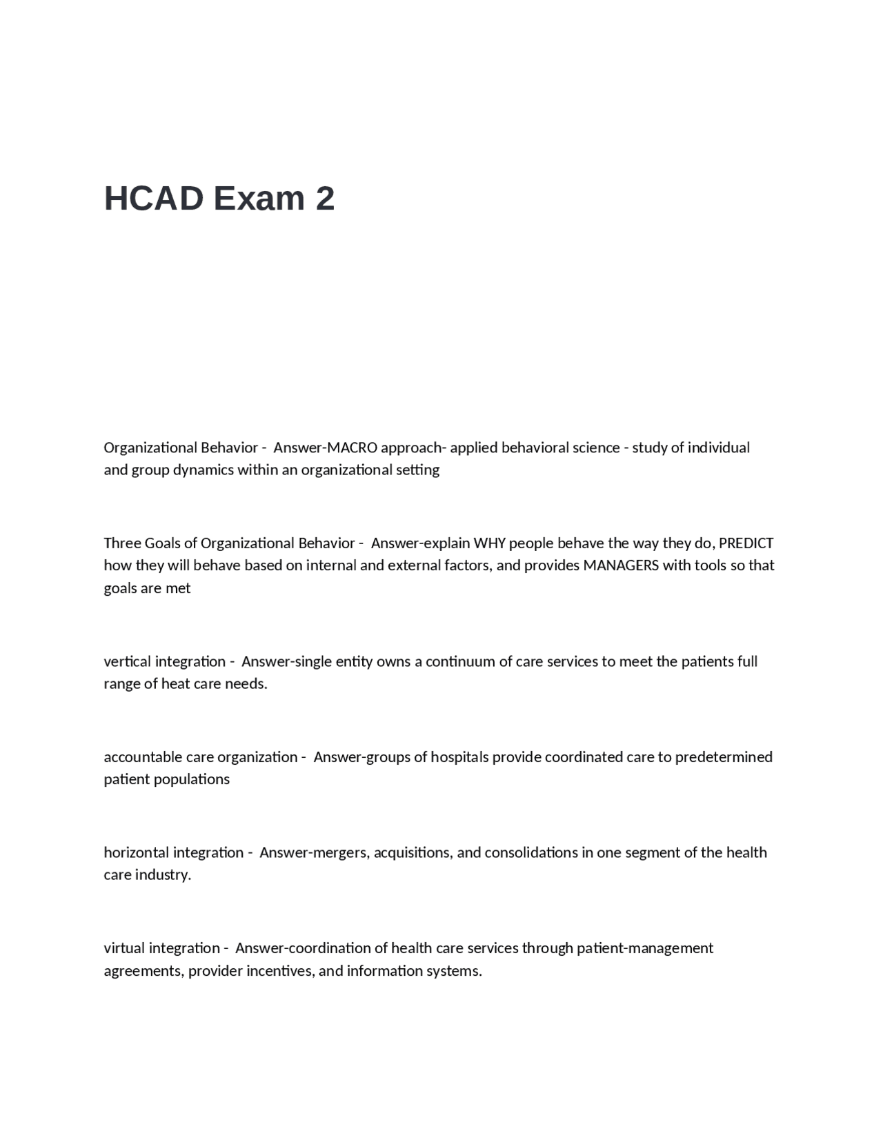 Organizational Behavior: Key Concepts and Theories | Exams Nursing ...