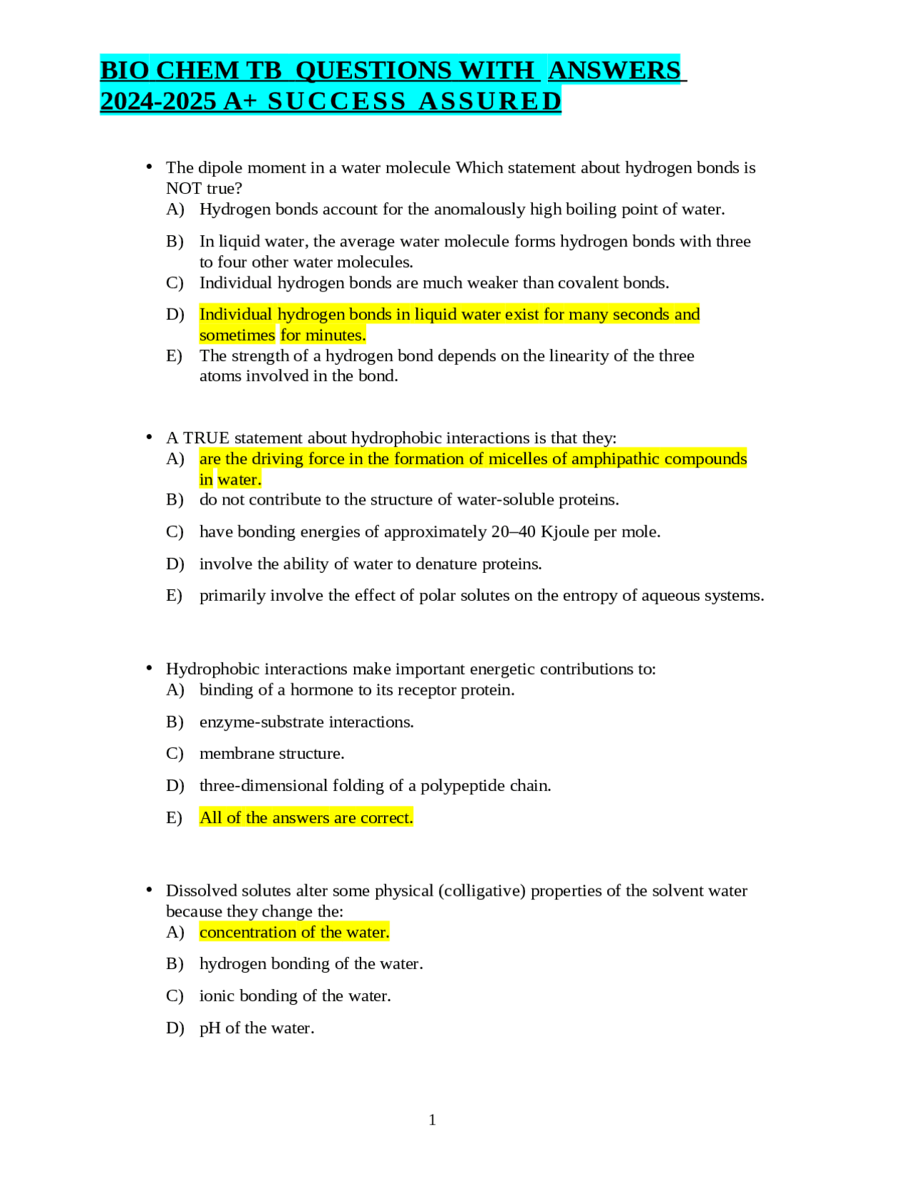 Biochemistry visual data 2
