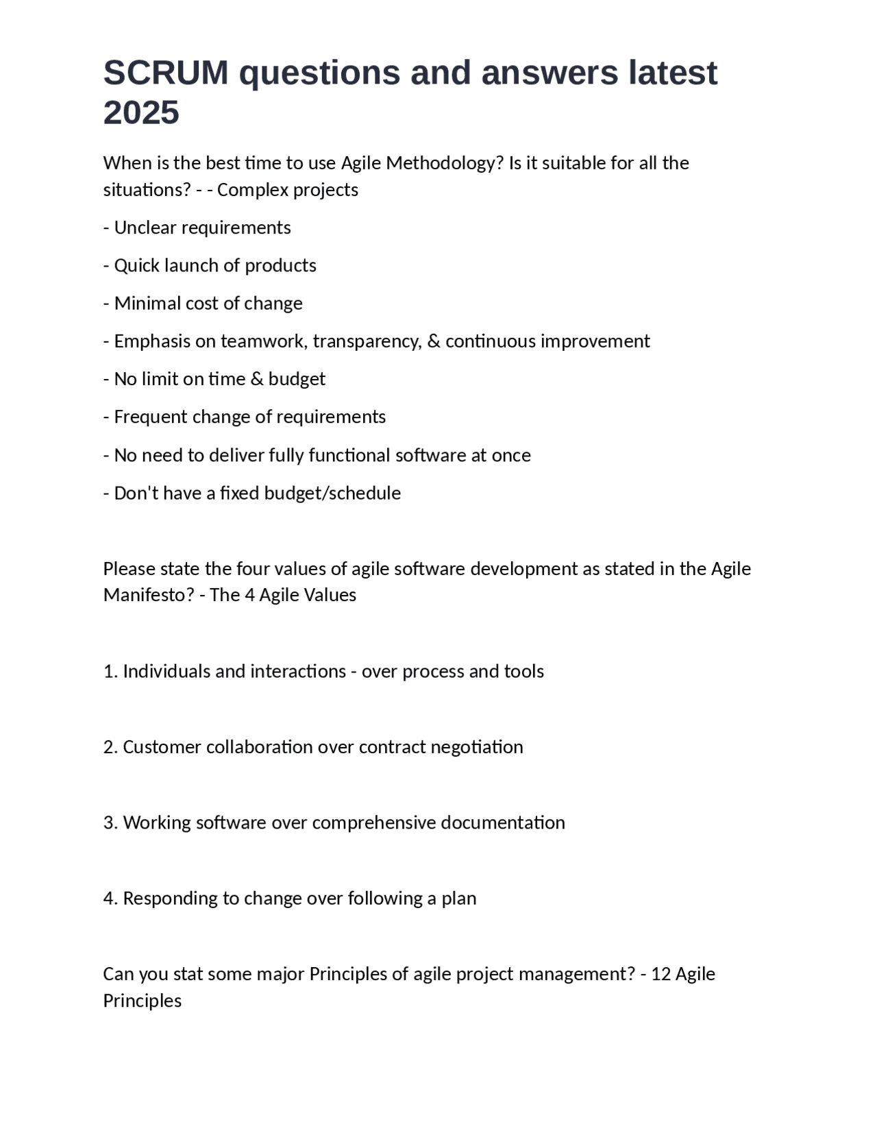 Scrum: A Comprehensive Guide to Agile Project Management | Exercises ...