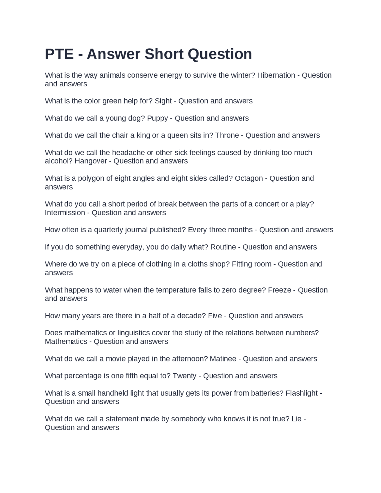 Pte Test All Questions PTE - Exams Questions with Correct Verified Answers | Exams English ...