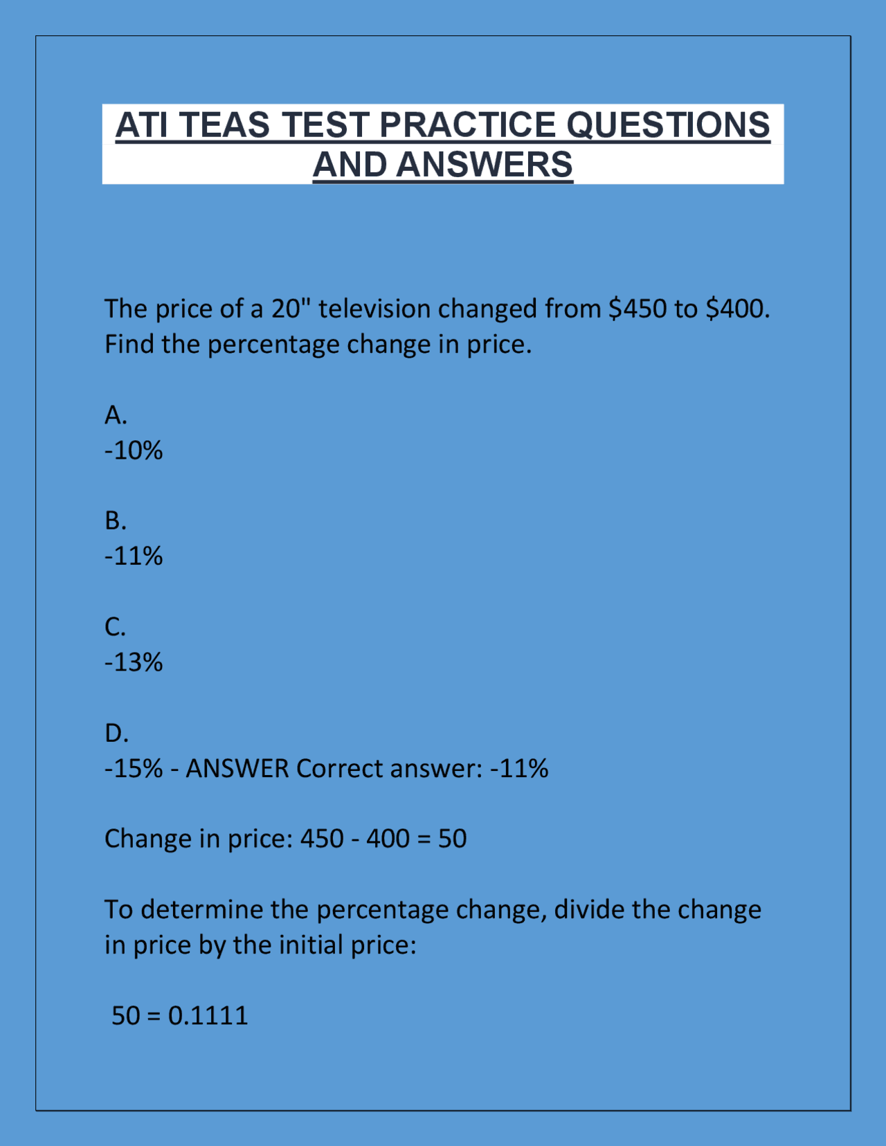 Practice Questions and Answers for Standardized Exams: Math, Science ...