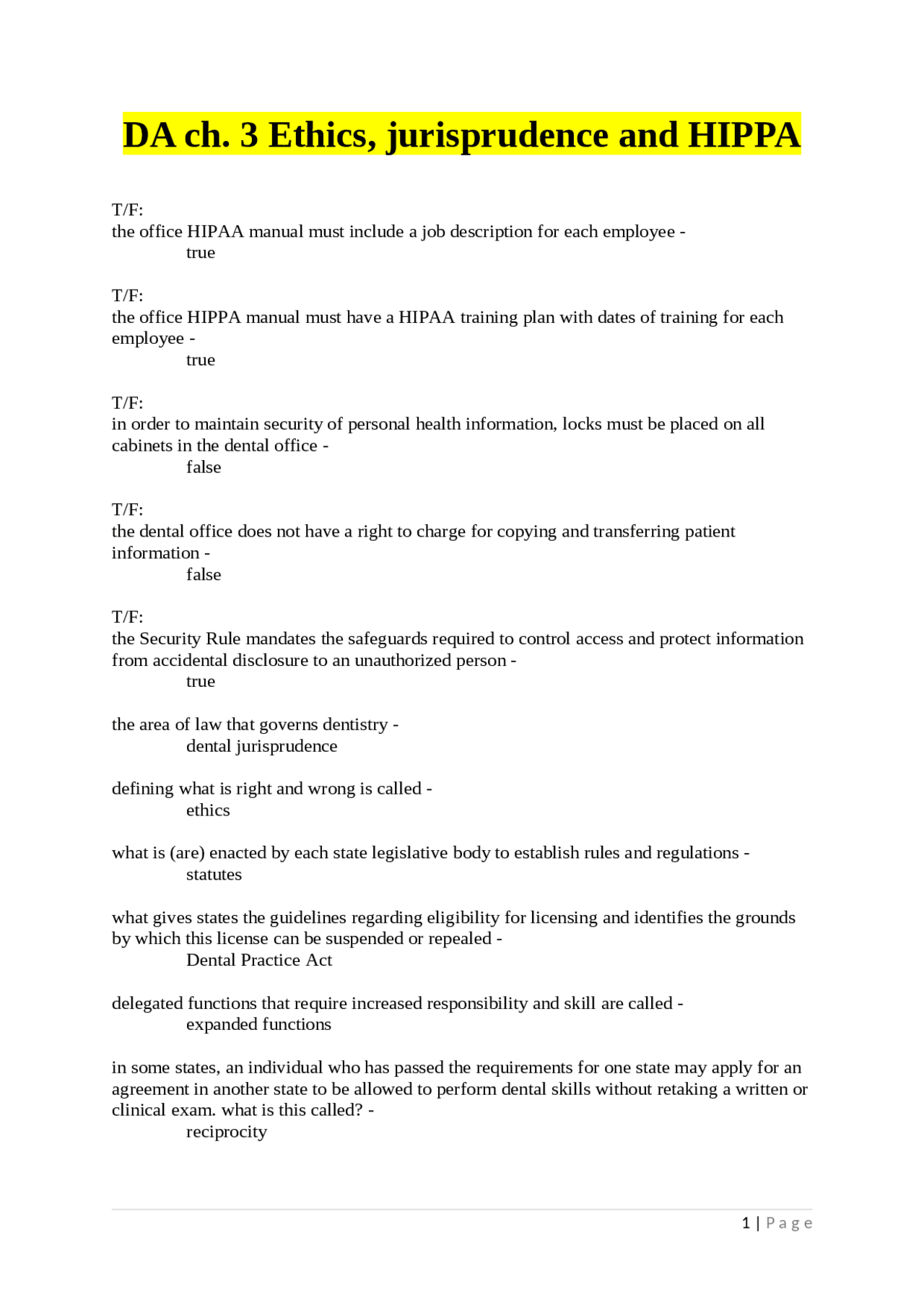 Dental Ethics, Jurisprudence, and HIPAA: A Comprehensive Guide for ...