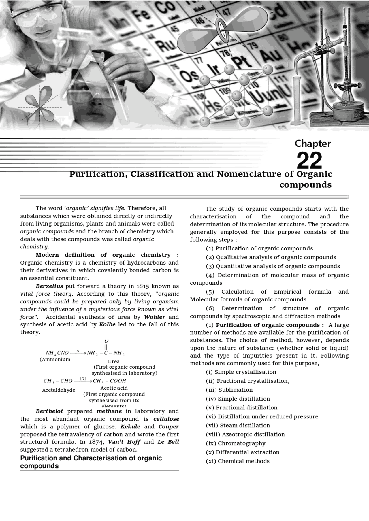 Purification ,Classification and nomenclature of Organic Compounds ...