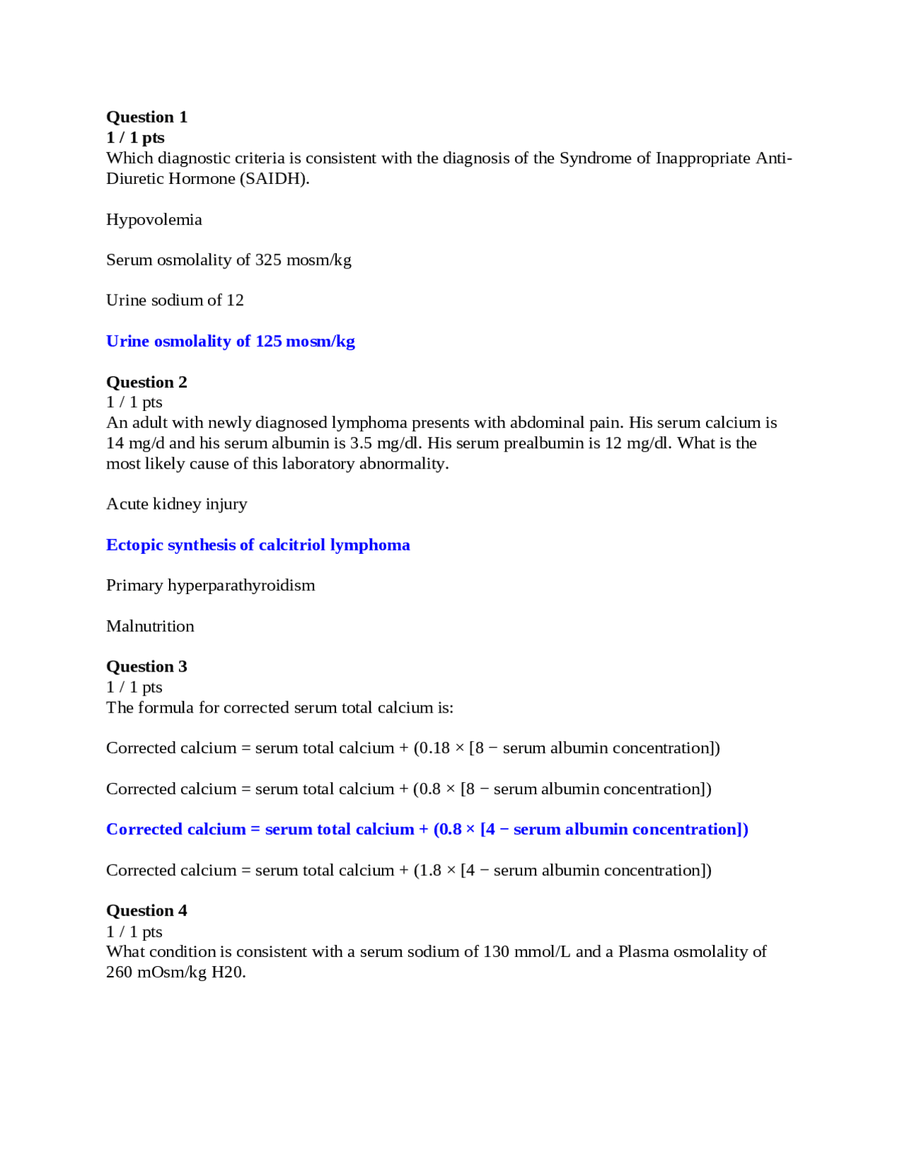 NRNP 6566 Week 10 Knowledge Check | Quizzes Nursing | Docsity