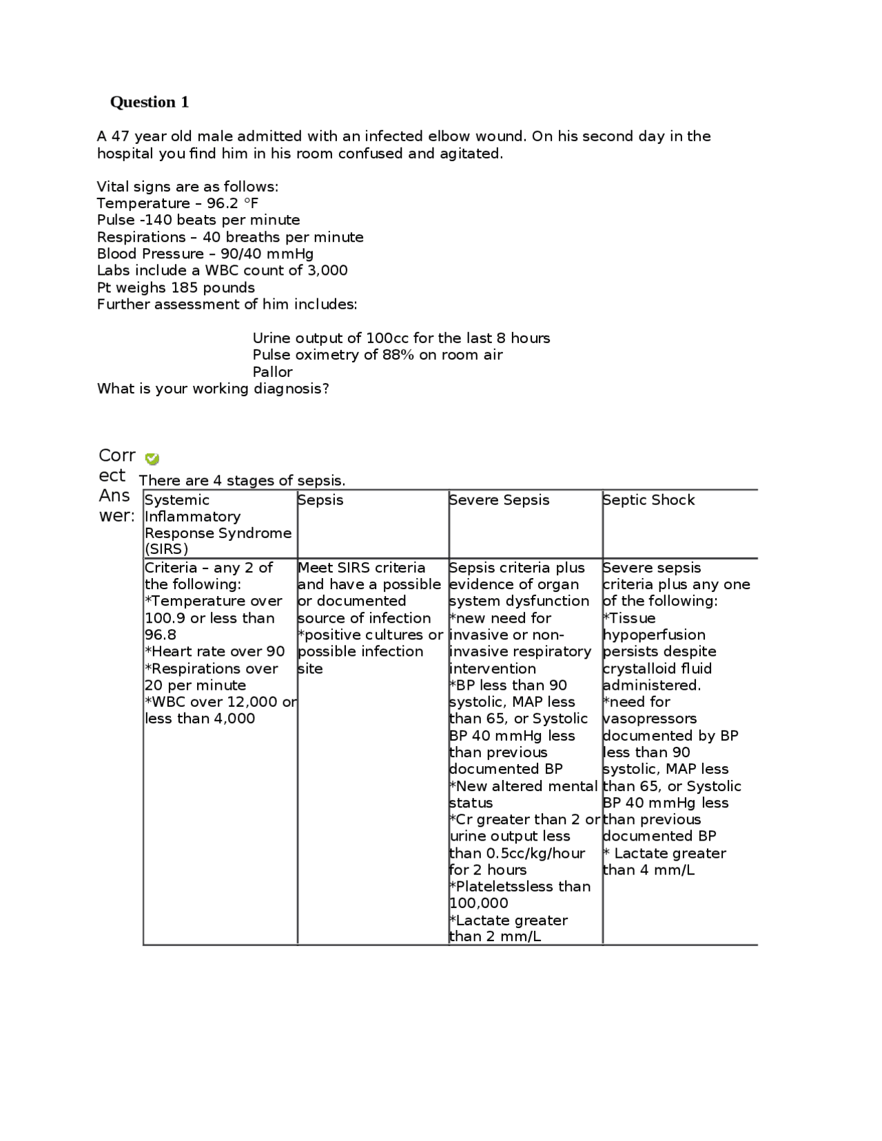 NRNP 6566 Week 4 Knowledge_Check | Quizzes Nursing | Docsity