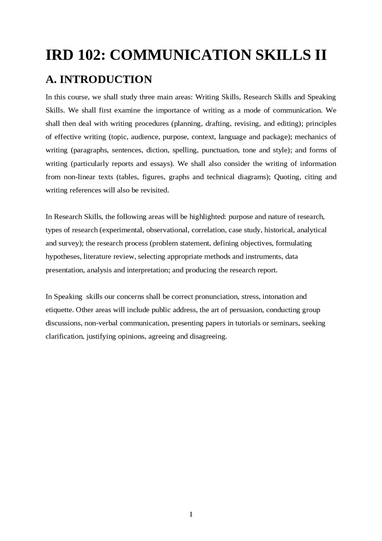 Writing and Research Skills: A Comprehensive Guide | Study notes Human ...