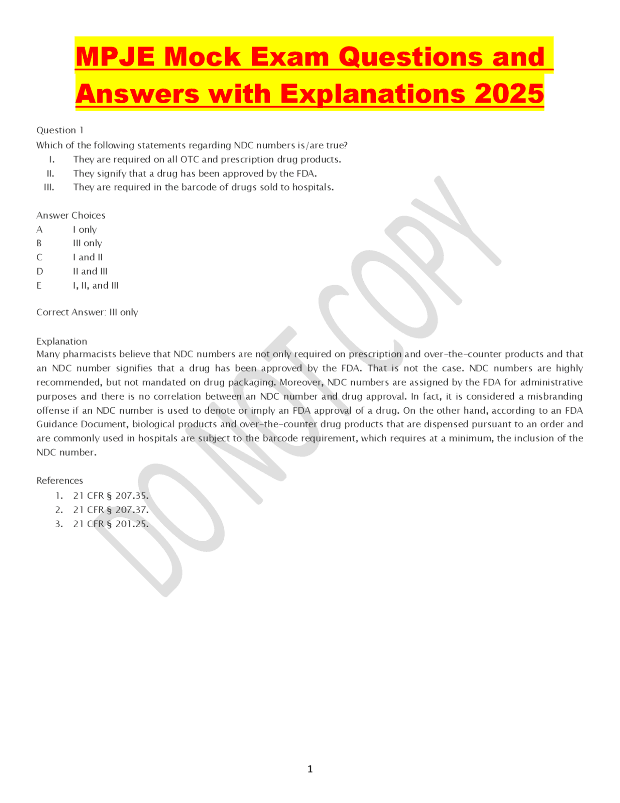 MPJE Mock Exam Questions and Answers with Explanations 2025 | Exams ...