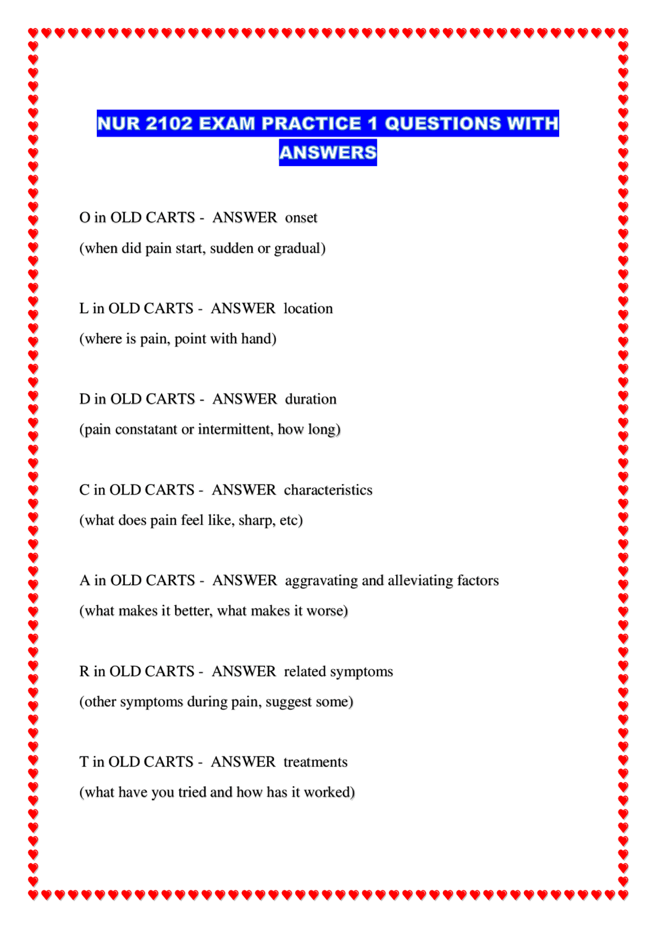 Nursing Practice: Multiple Choice Questions and Answers | Exams Nursing ...
