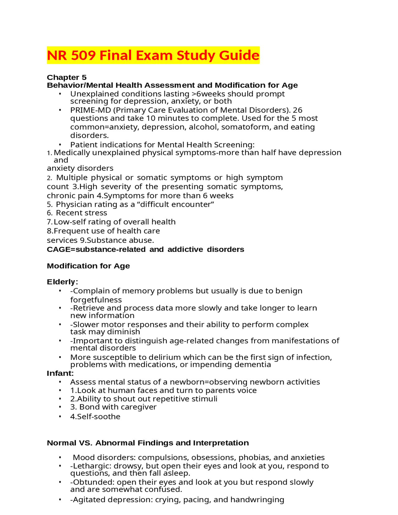 NR 509 Final Exam Study Guide (V2)(2024 / 2025) : Chamberlain college ...