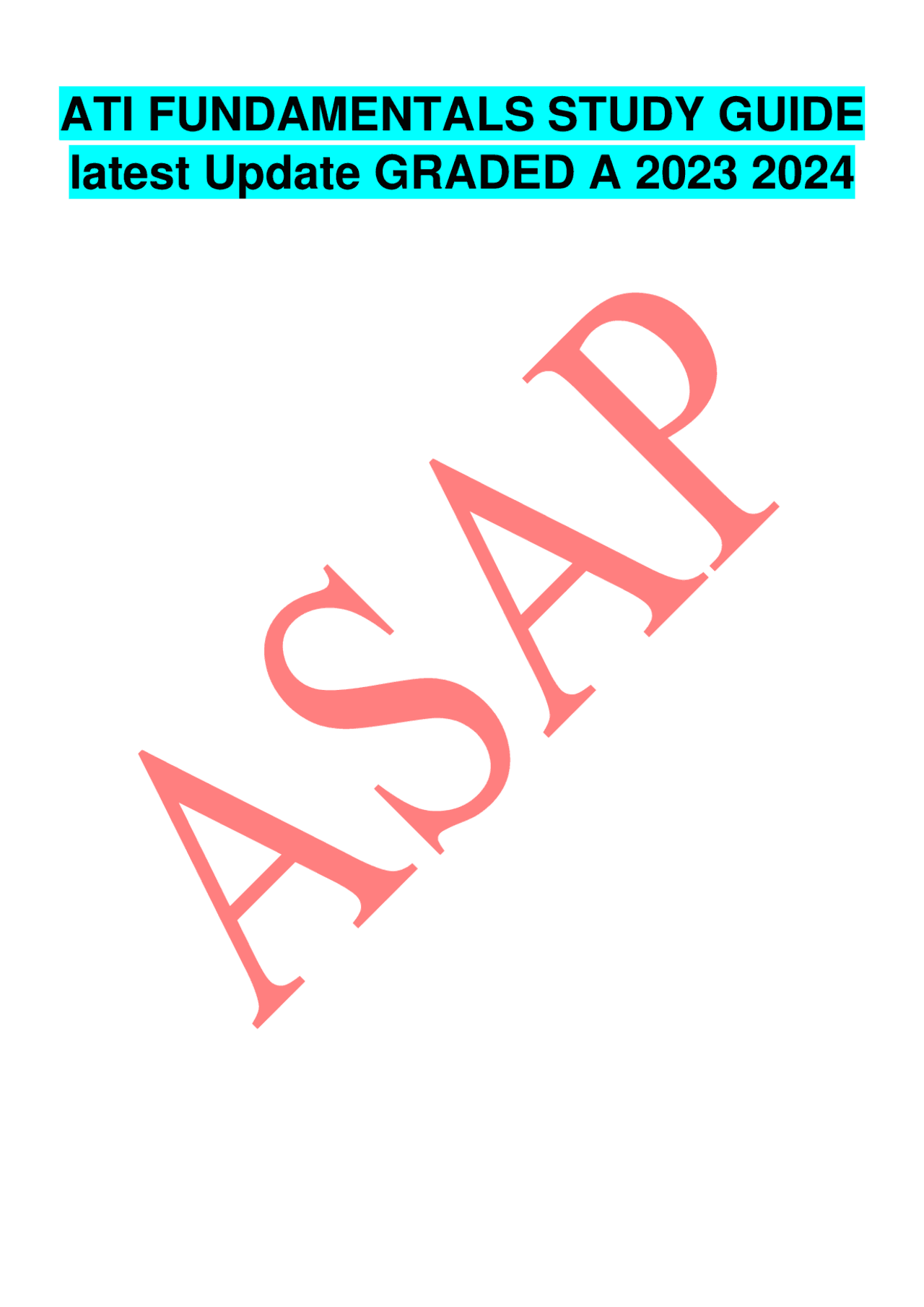 ati Fundamentals-study-guide-latest-update (1).pdf | Exams Computer ...