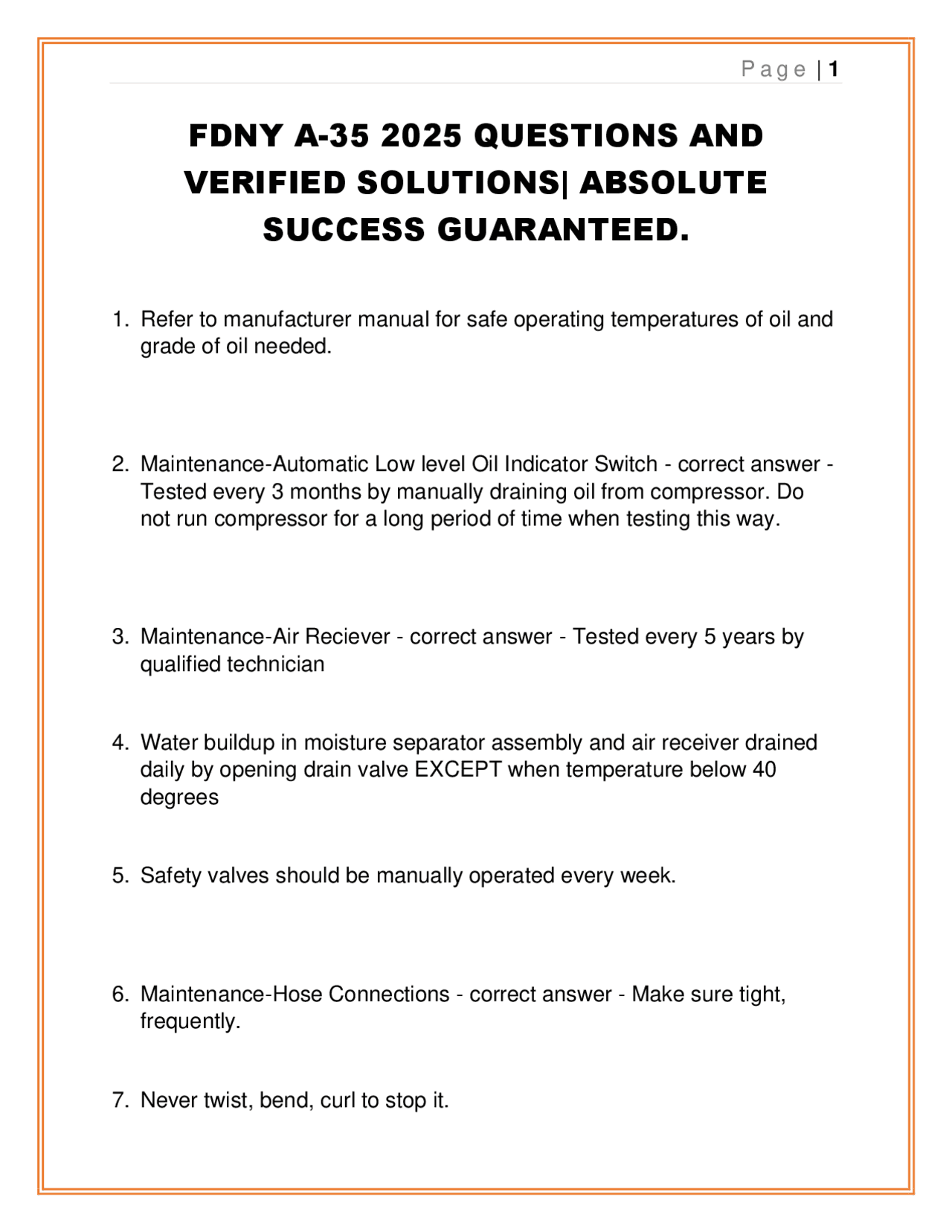 Fdny A 35 2025 Questions And Verified Solutions Absolute Success