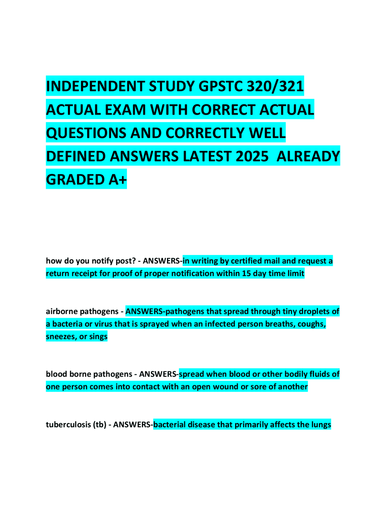 Georgia POST Exam Prep: Key Concepts & Answers | Exams Advanced ...