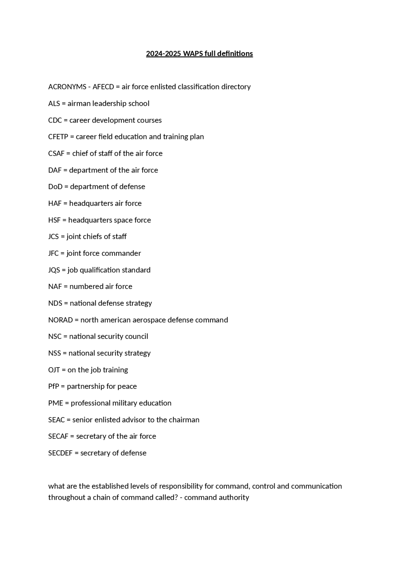 Dv Code Chain of Command and Structure of the US Department of Defense | Exams ...