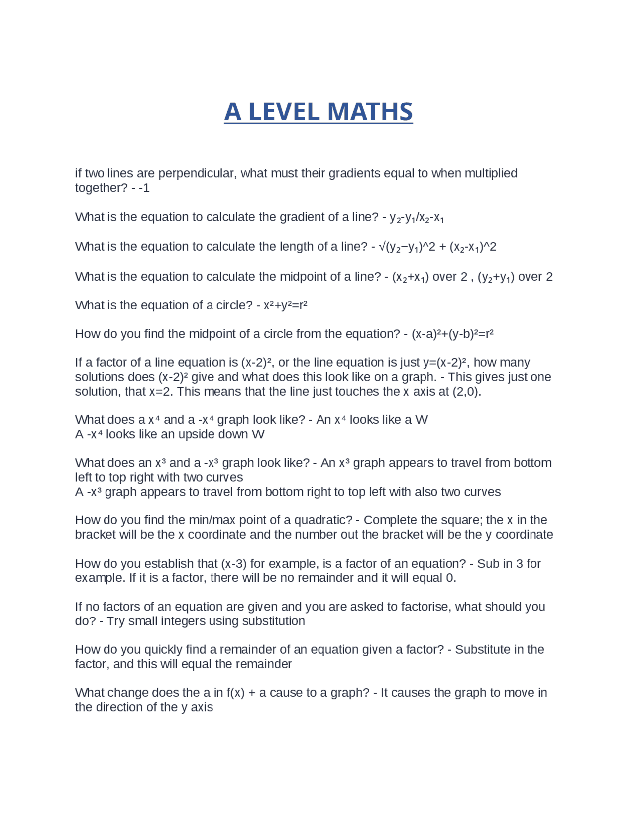 A LEVEL MATHS QUESTIONS AND ANSWERS 2025 | Exams Advanced Education ...