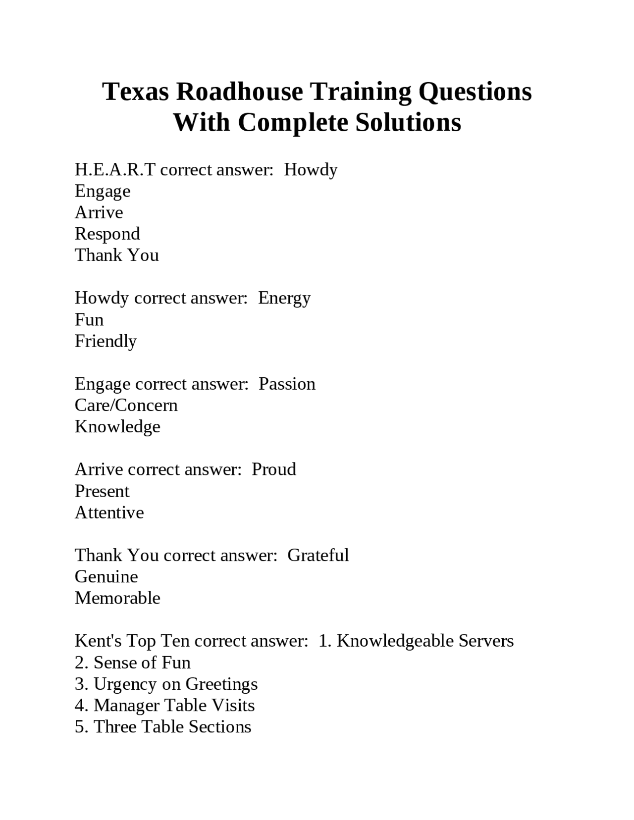 texas-roadhouse-training-questions-and-answers-exams-nursing-docsity