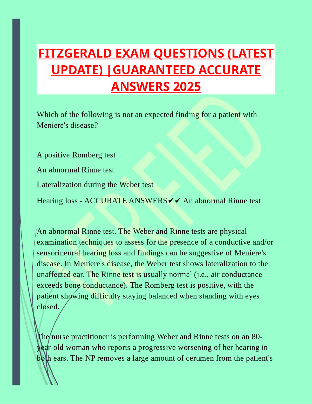 Fitzgerald Exam Questions: A Comprehensive Guide to Medical Concepts ...
