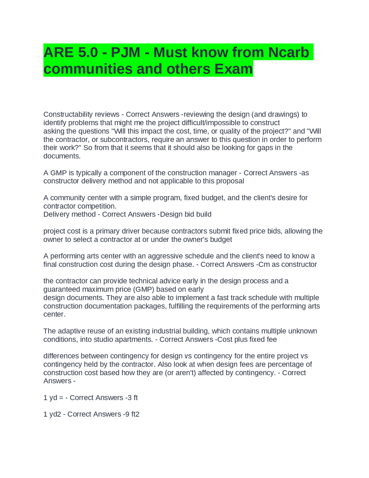 Construction Management: Key Concepts and Delivery Methods | Exams ...